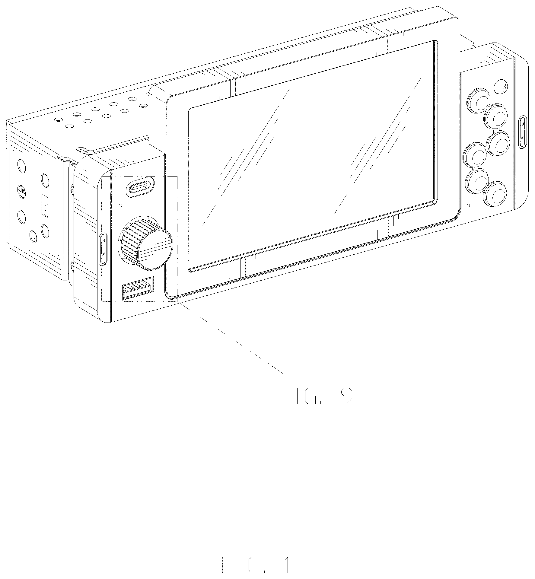 Patent USD1008141 Figure 1 – Vehicle navigation device