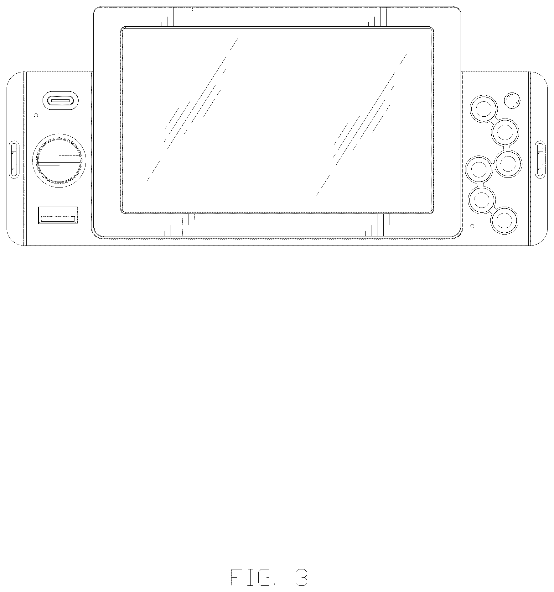 Patent USD1008141 Figure 3 – Vehicle navigation device