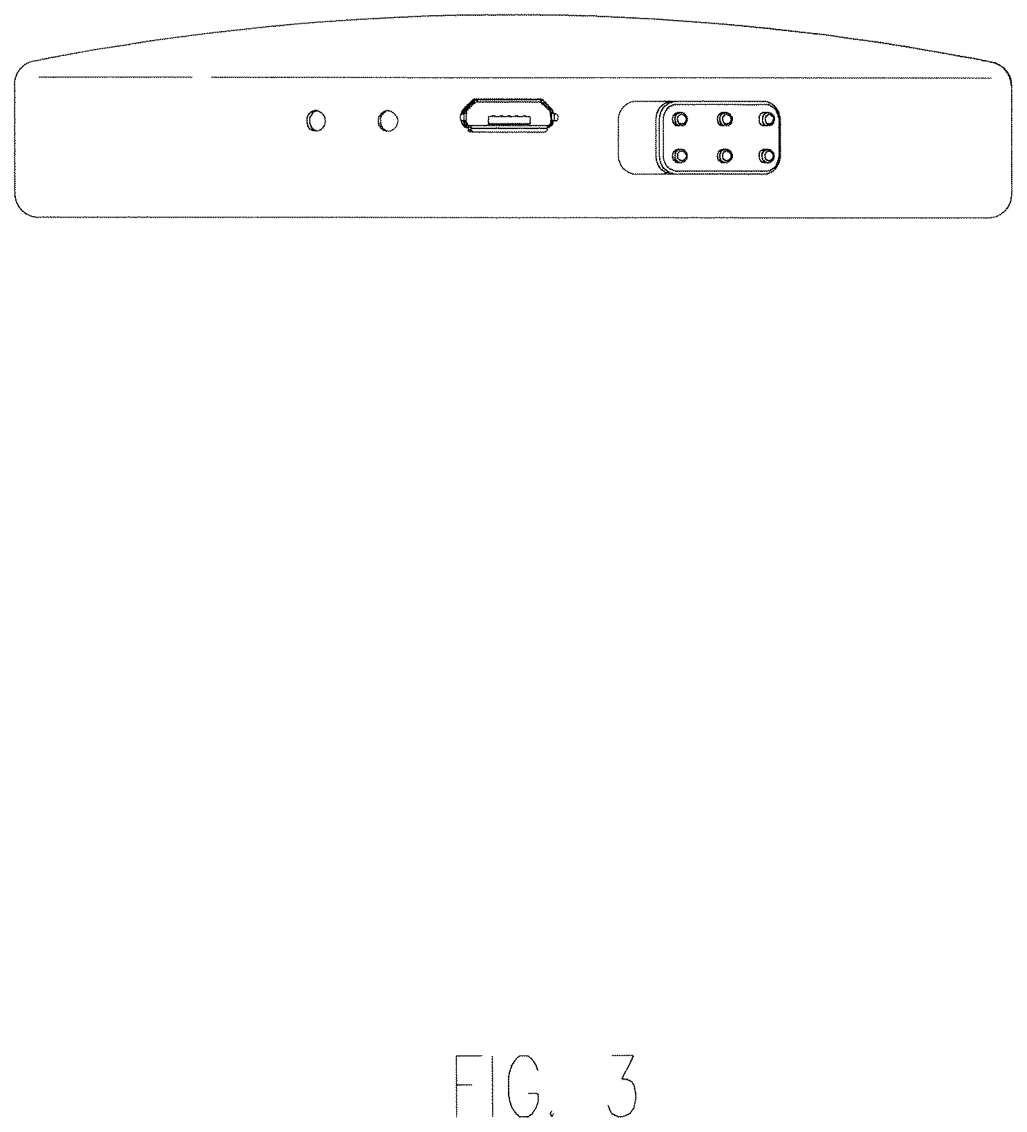 Patent USD1008207 Figure 3 – Audio recording device