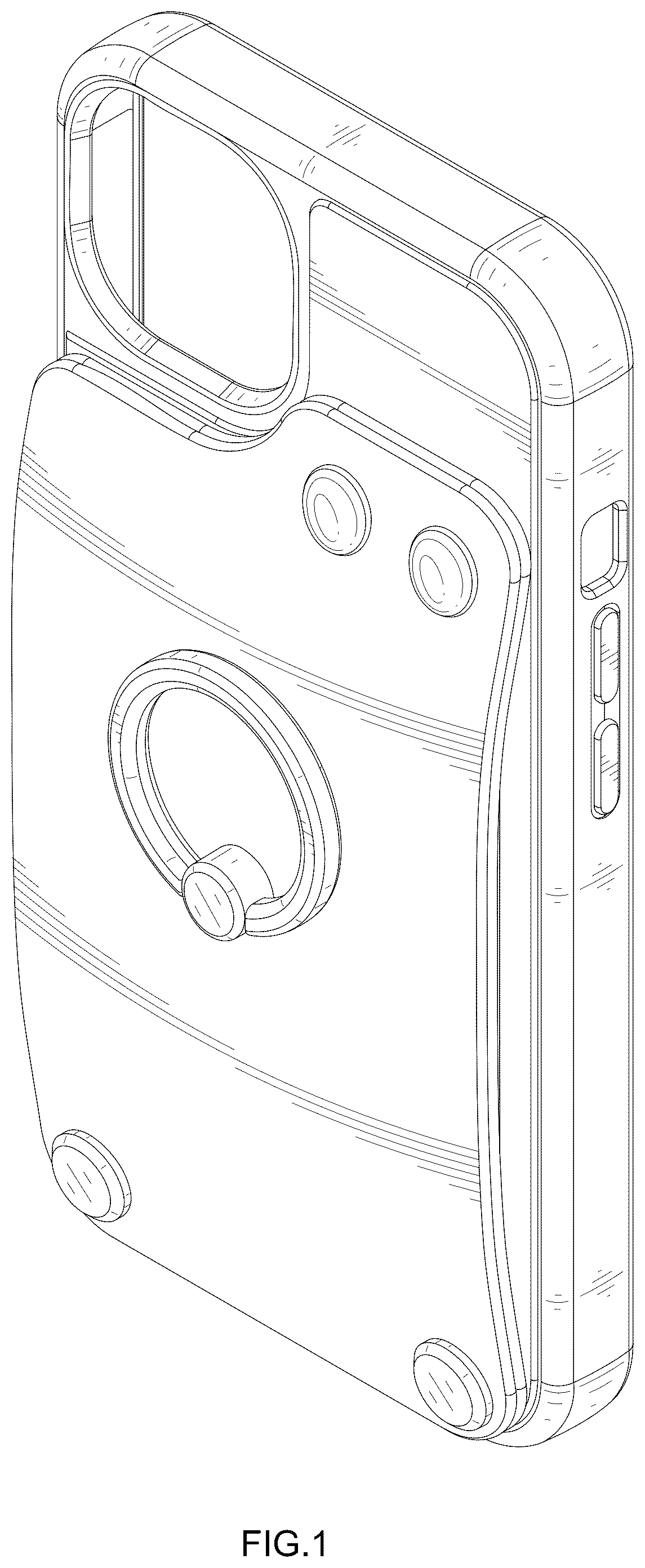 Patent USD1008238 Figure 1 – Protective case for mobile electronic device
