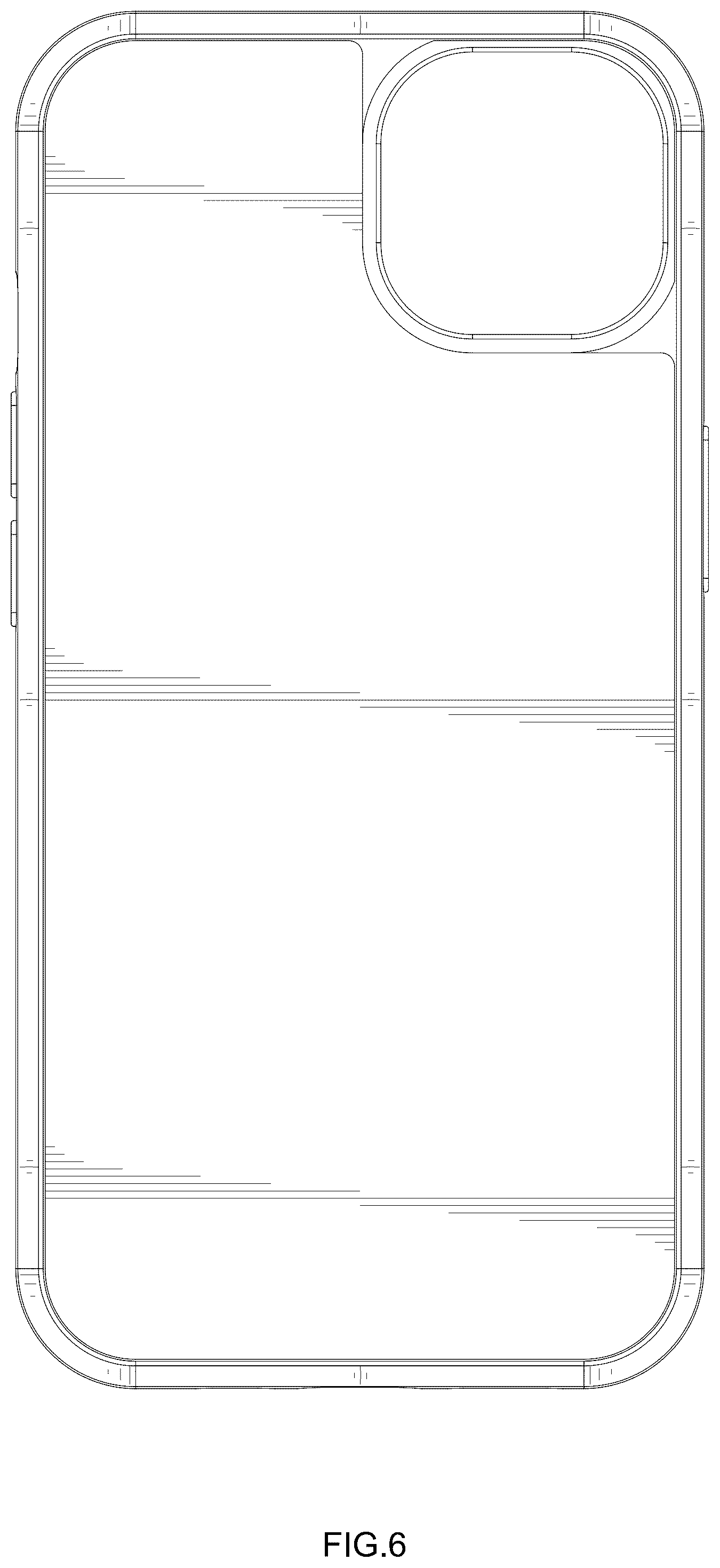 Patent USD1008238 Figure 6 – Protective case for mobile electronic device