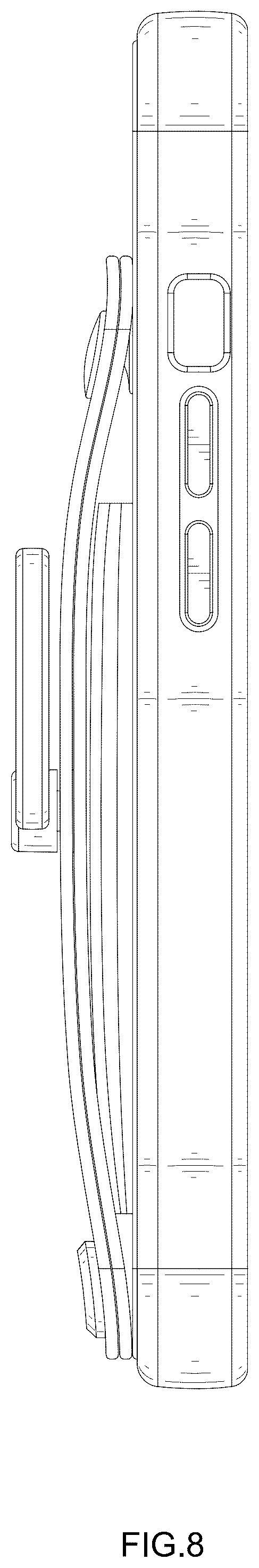 Patent USD1008238 Figure 8 – Protective case for mobile electronic device