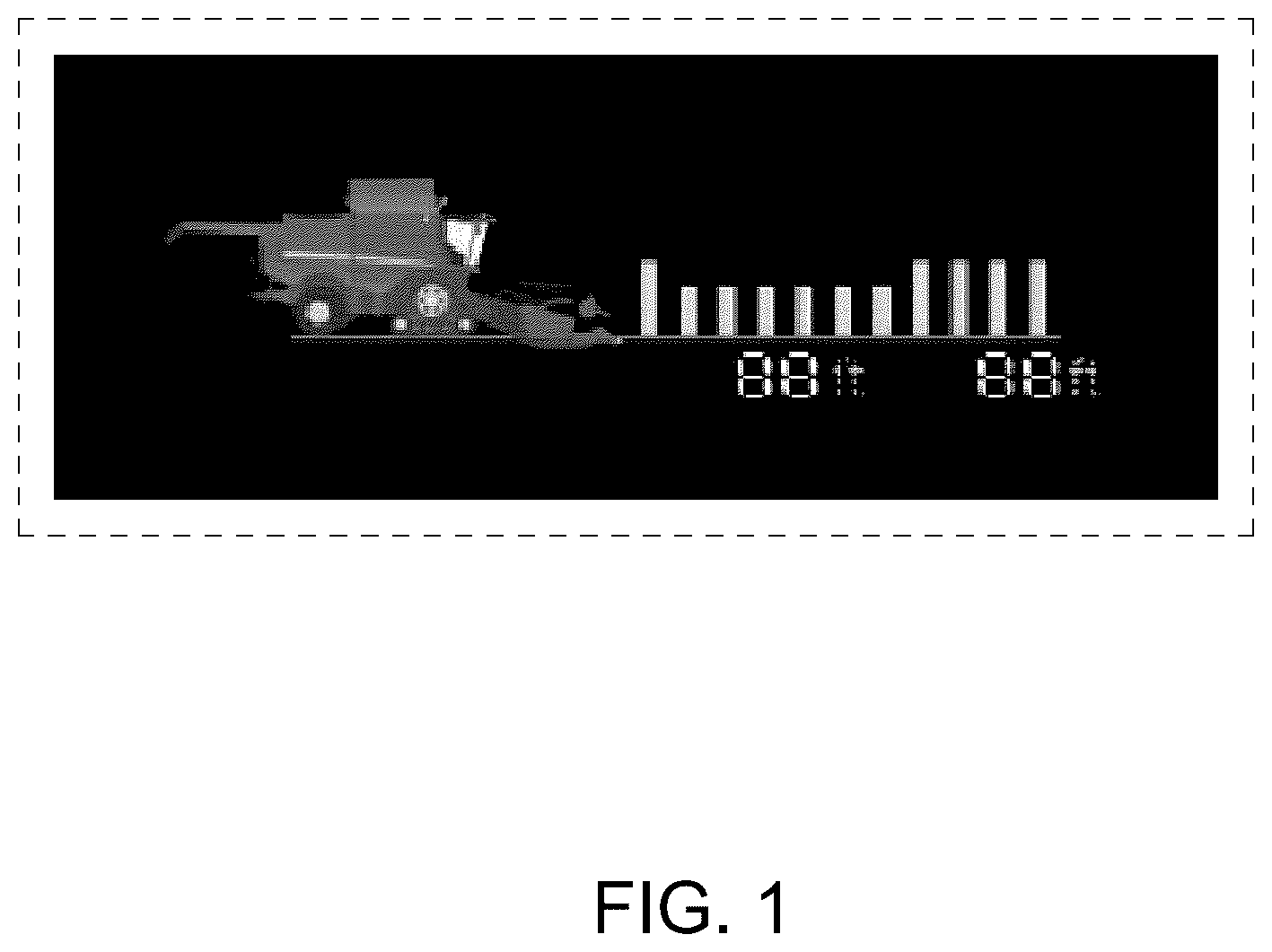 Patent USD1008287 Figure 1 – Display screen with an animated graphical user interface