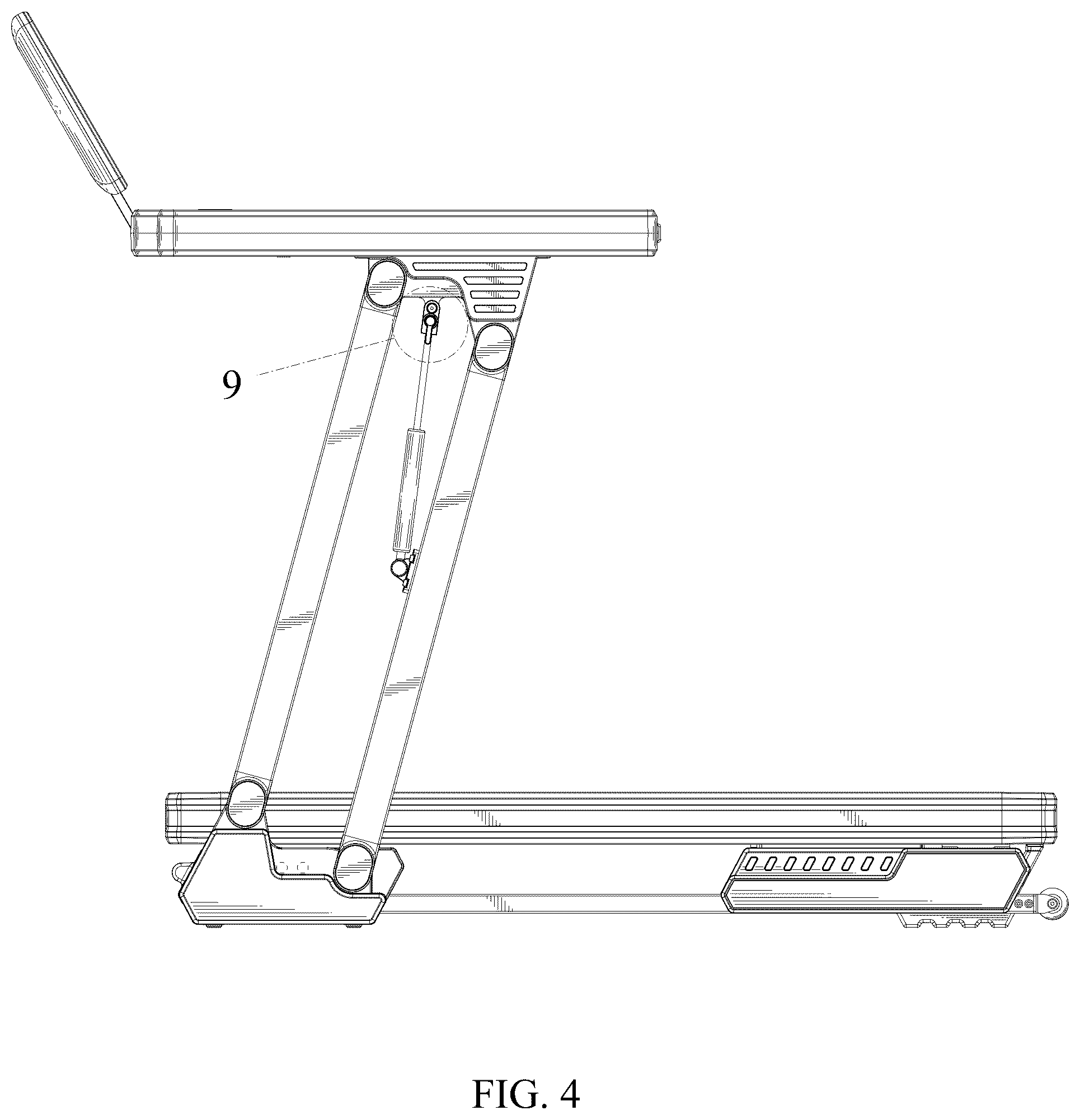 Patent USD1008376 Figure 4 – Treadmill