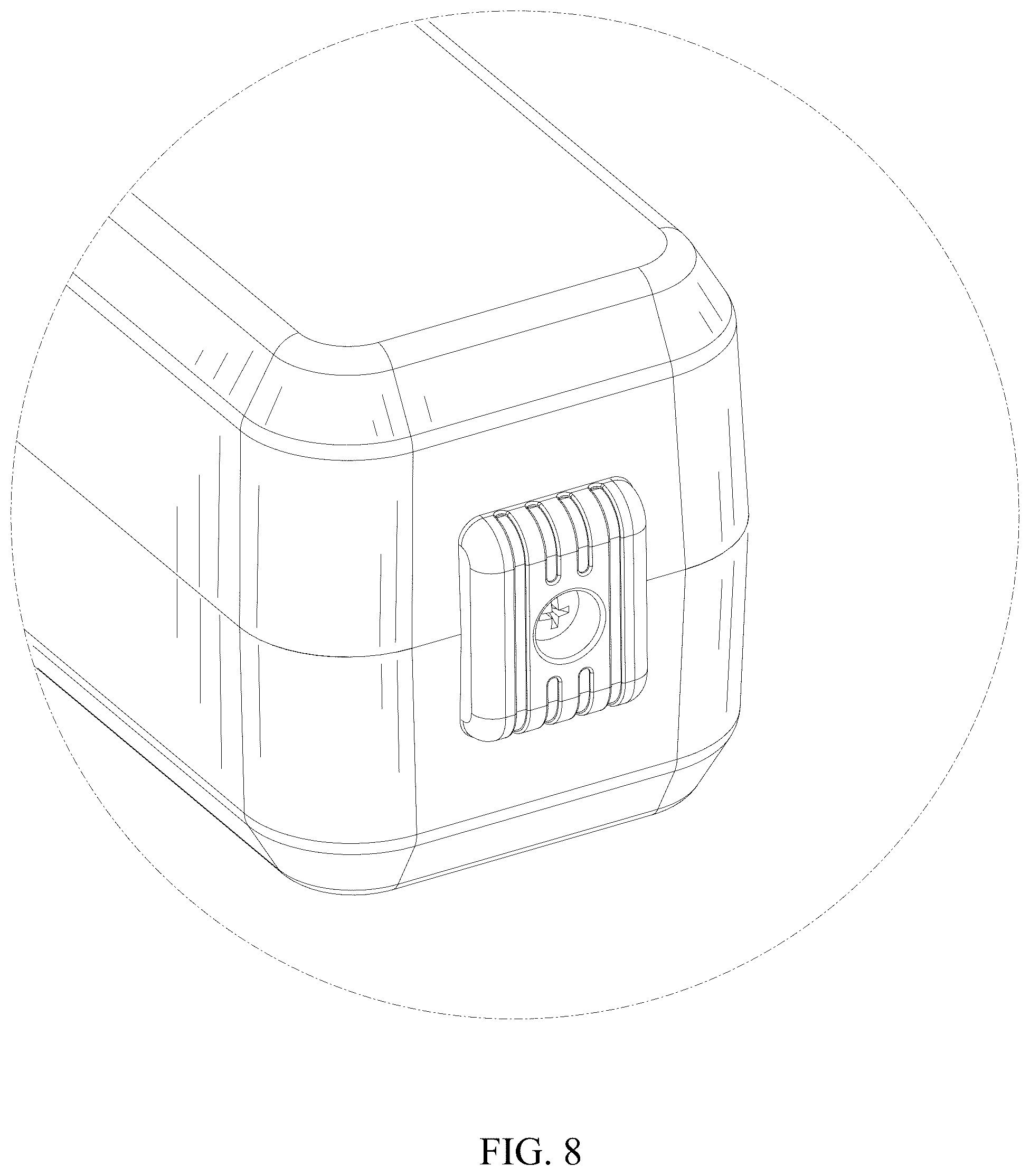 Patent USD1008376 Figure 8 – Treadmill