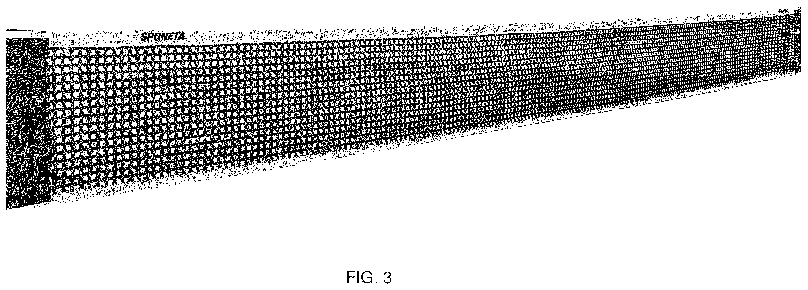 Patent USD1008388 Figure 2 – Tennis table net