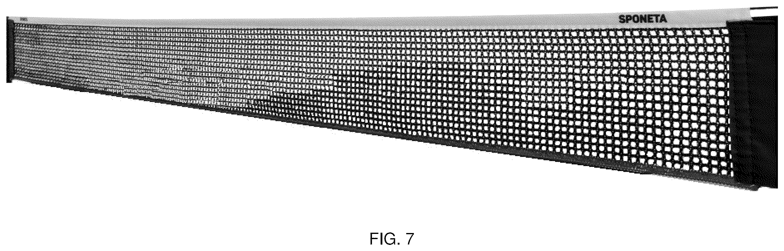 Patent USD1008388 Figure 5 – Tennis table net