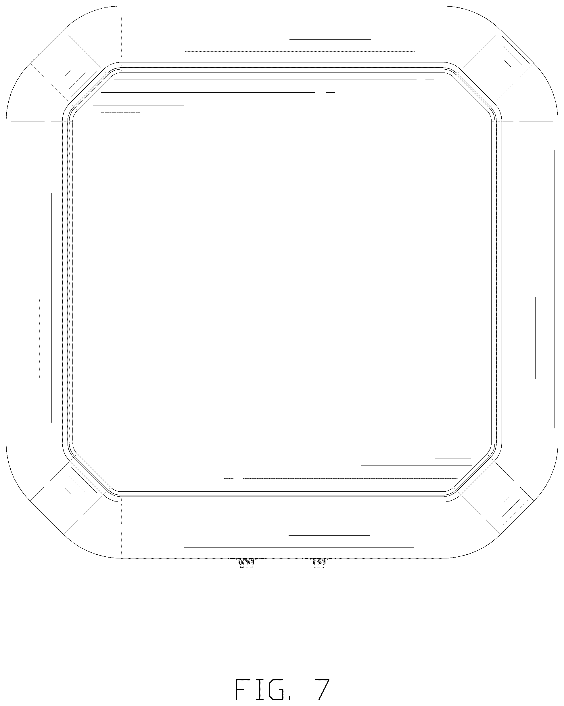Patent USD1008398 Figure 7 – Square inflatable pool