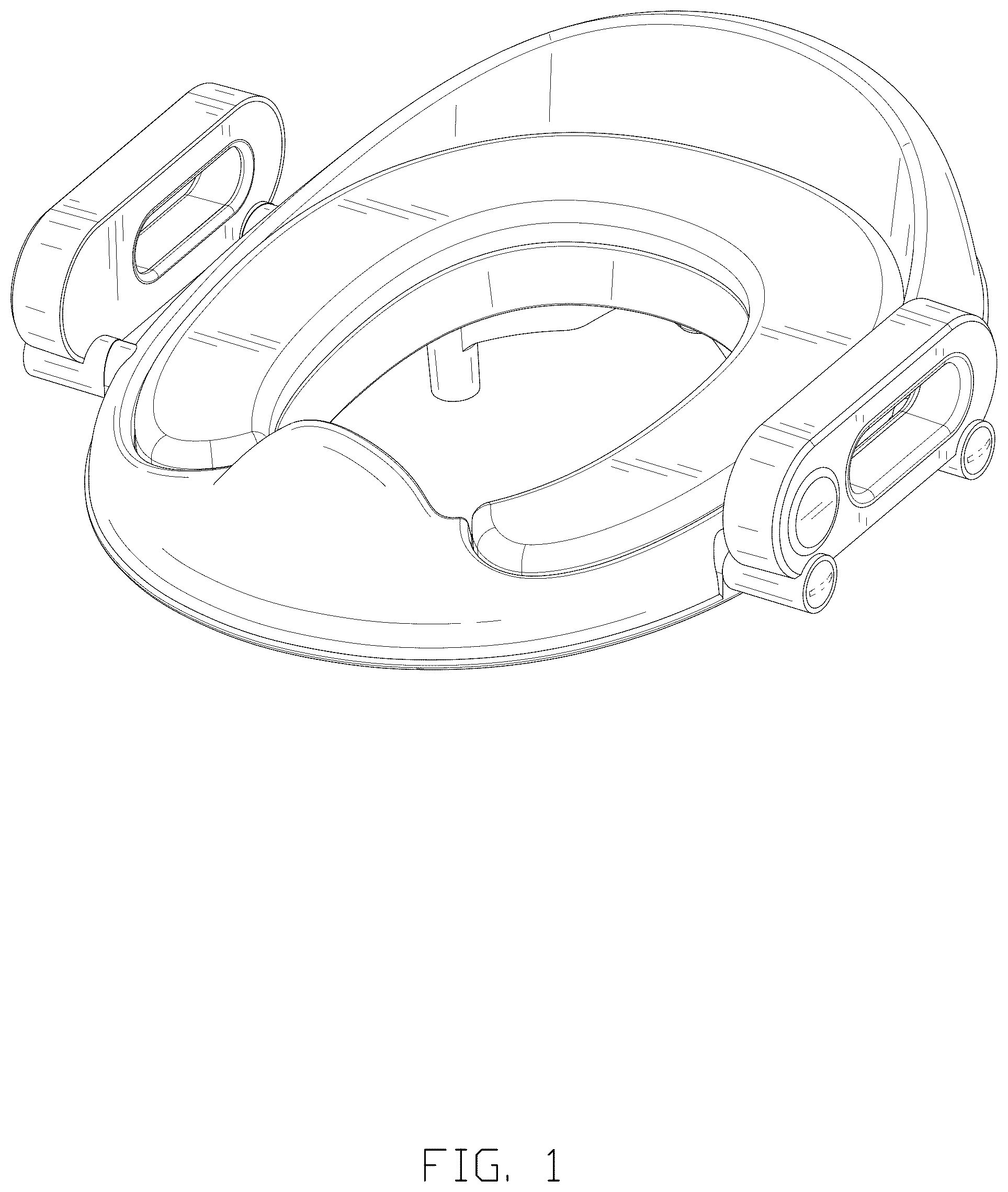 Patent USD1008432 Figure 1 – Toilet seat