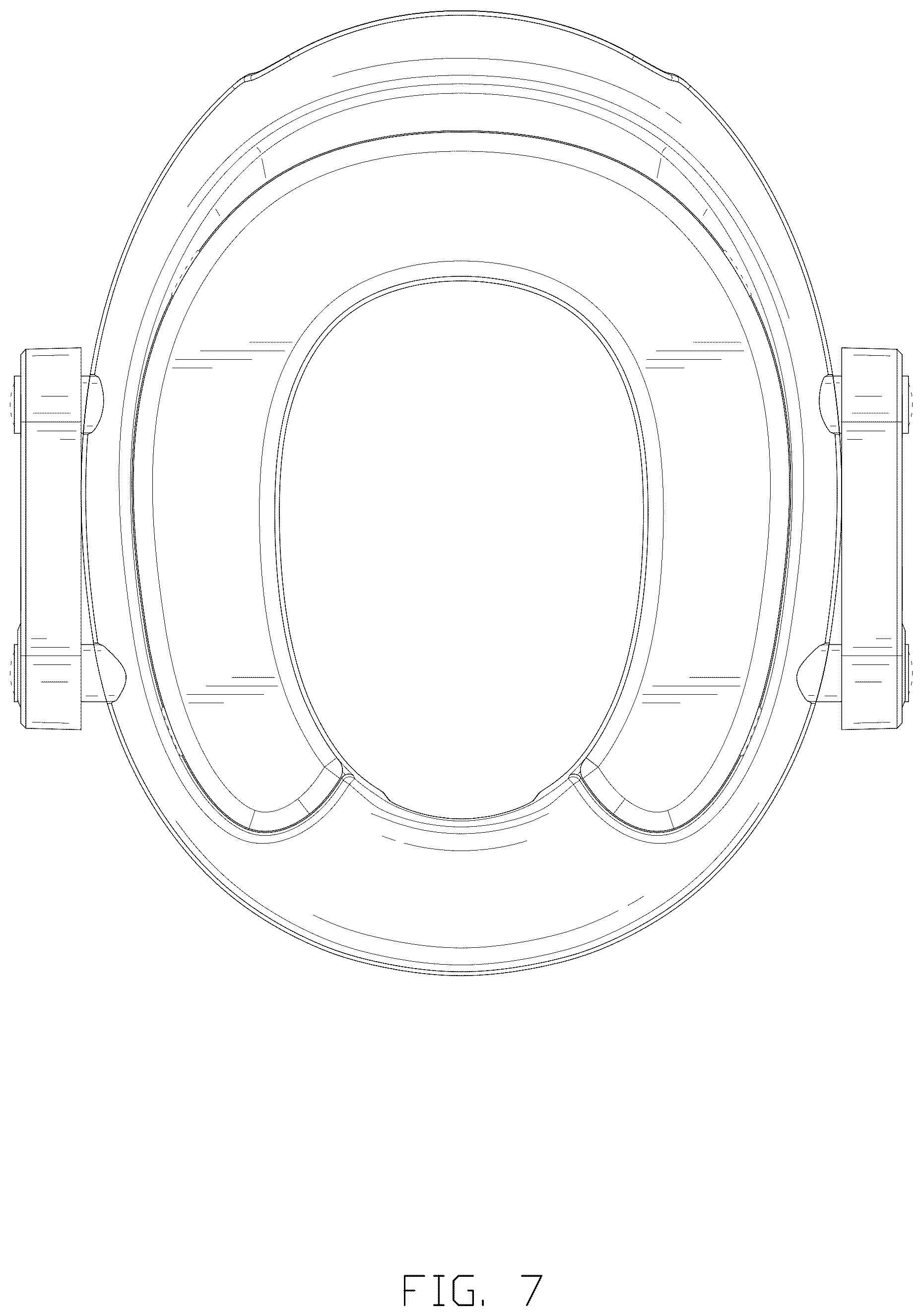 Patent USD1008432 Figure 7 – Toilet seat