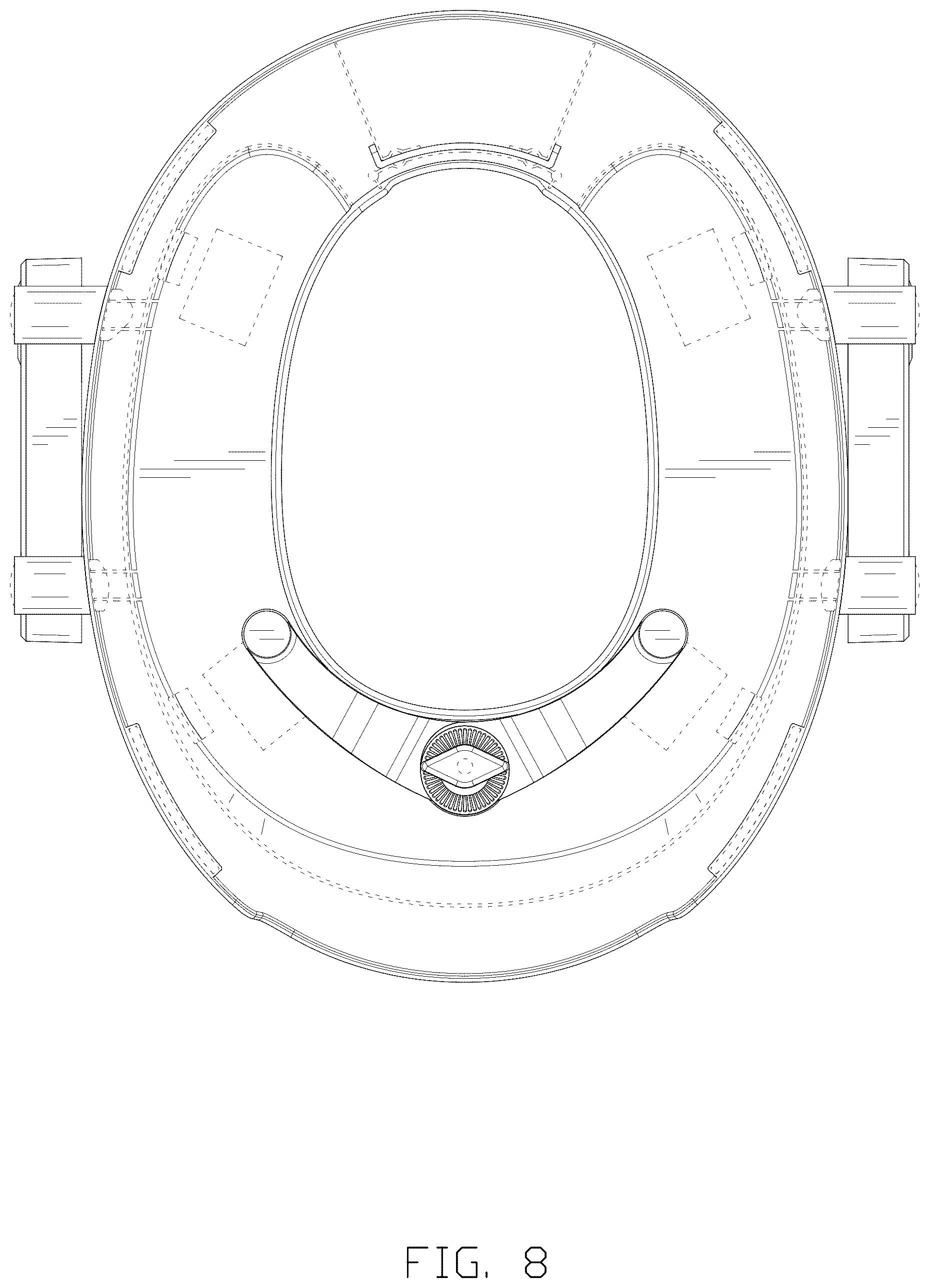 Patent USD1008432 Figure 8 – Toilet seat