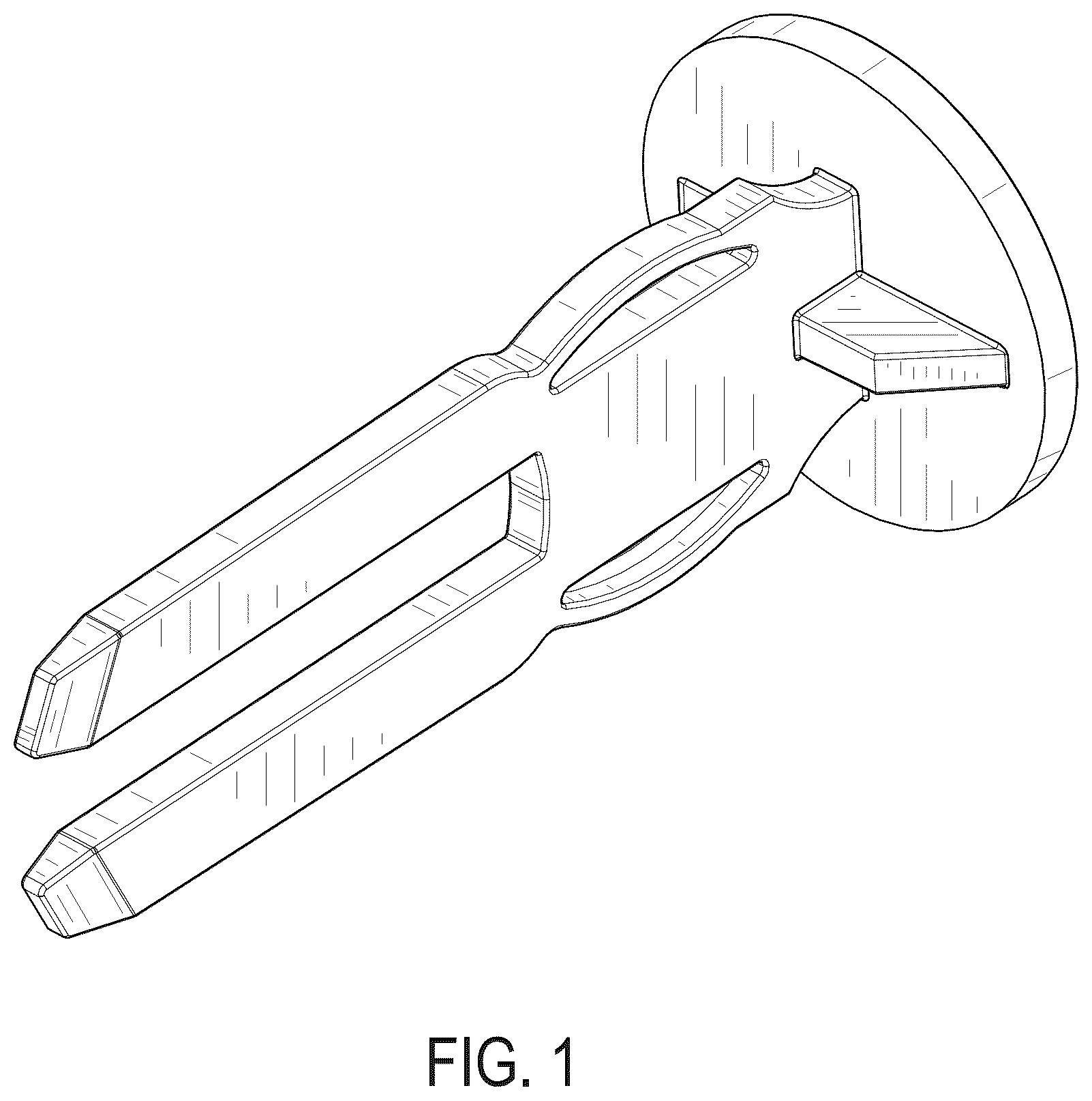 Patent USD1008452 Figure 1 – Lock member