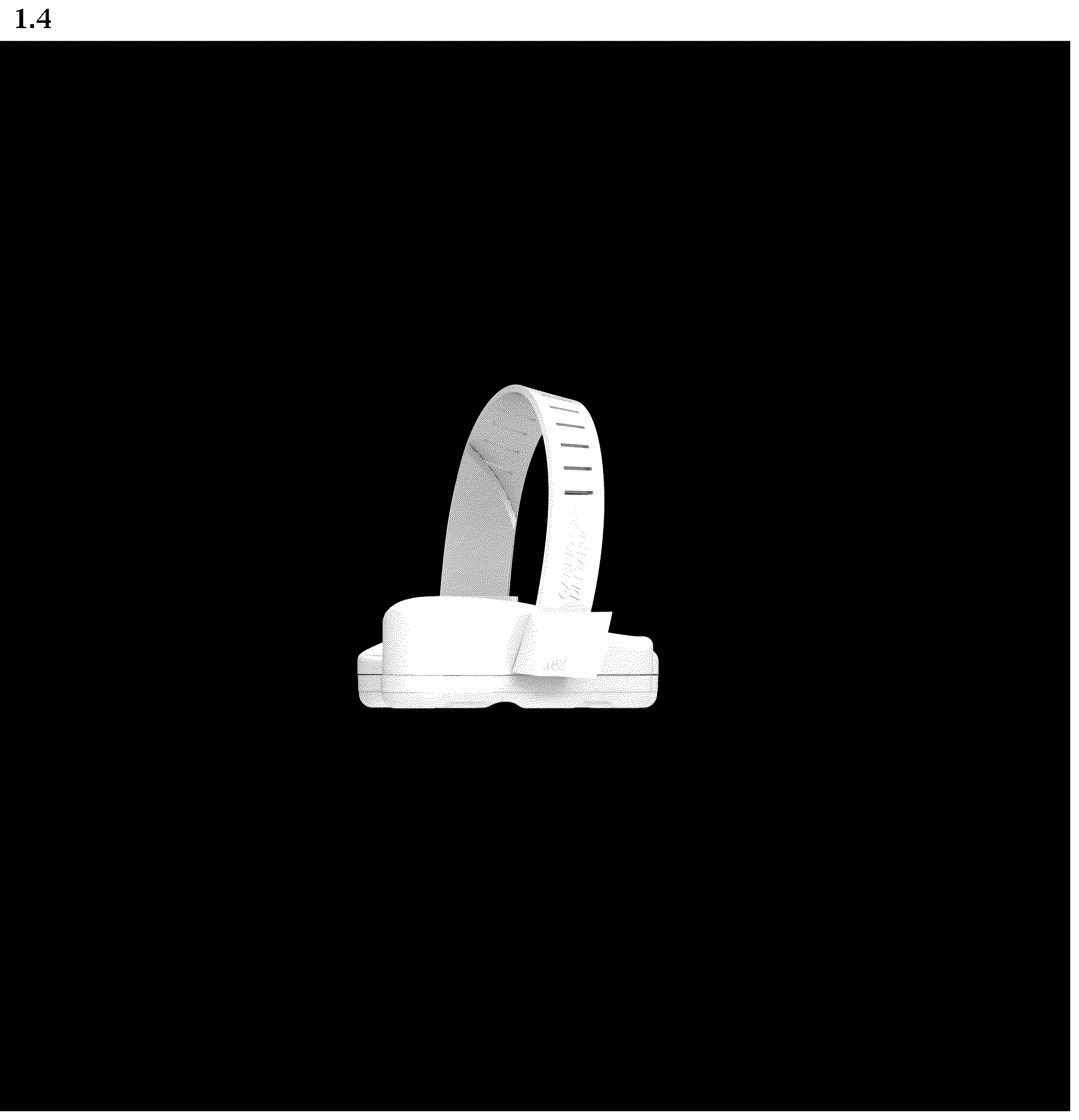 Patent USD1008470 Figure 4 – Ergonomic wrist rest with magnetic strap