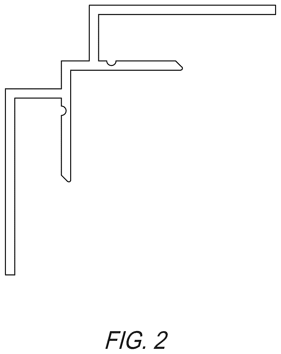 Patent USD1008492 Figure 2 – Tile trim