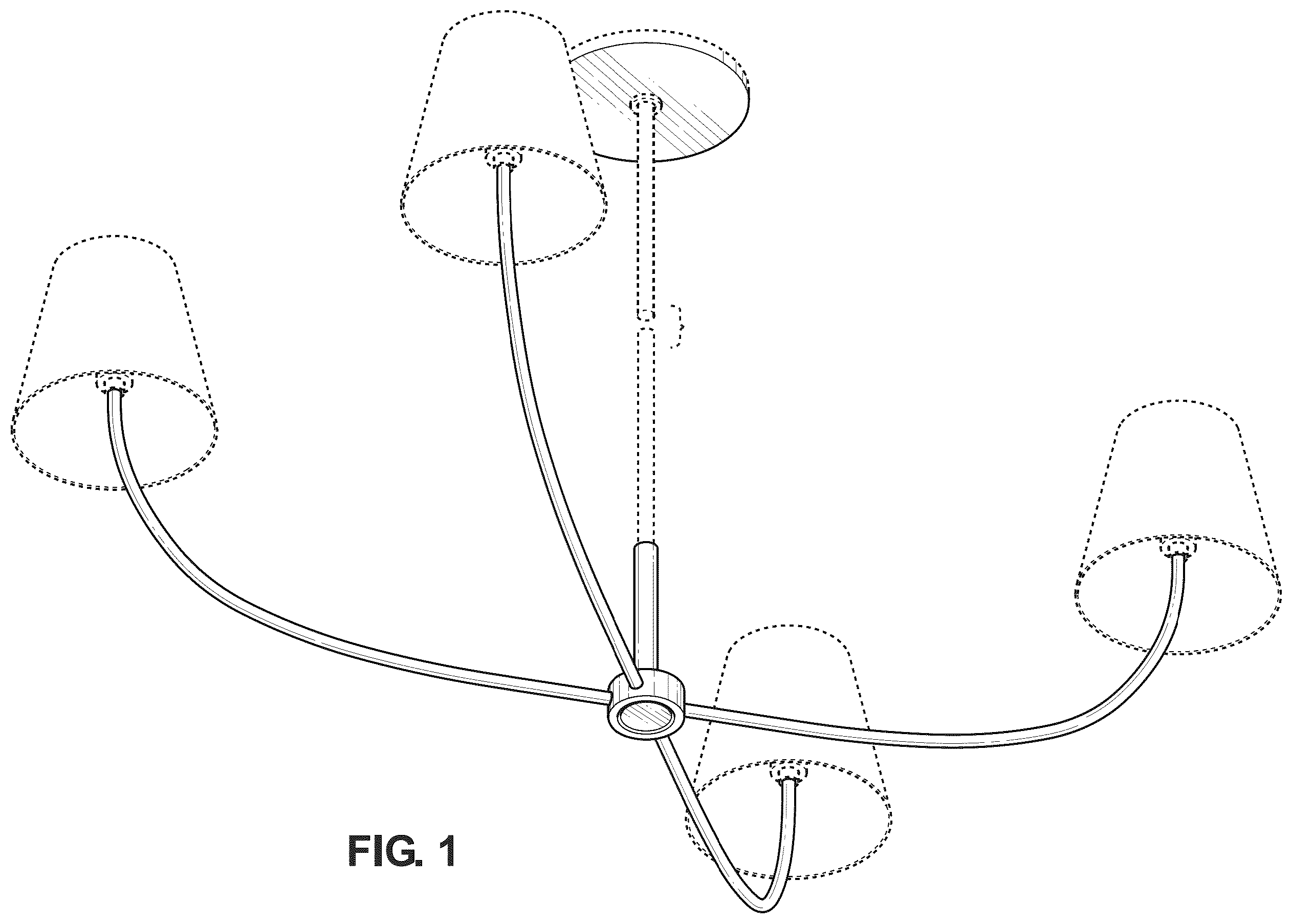Patent USD1008537 Figure 1 – Lighting fixture
