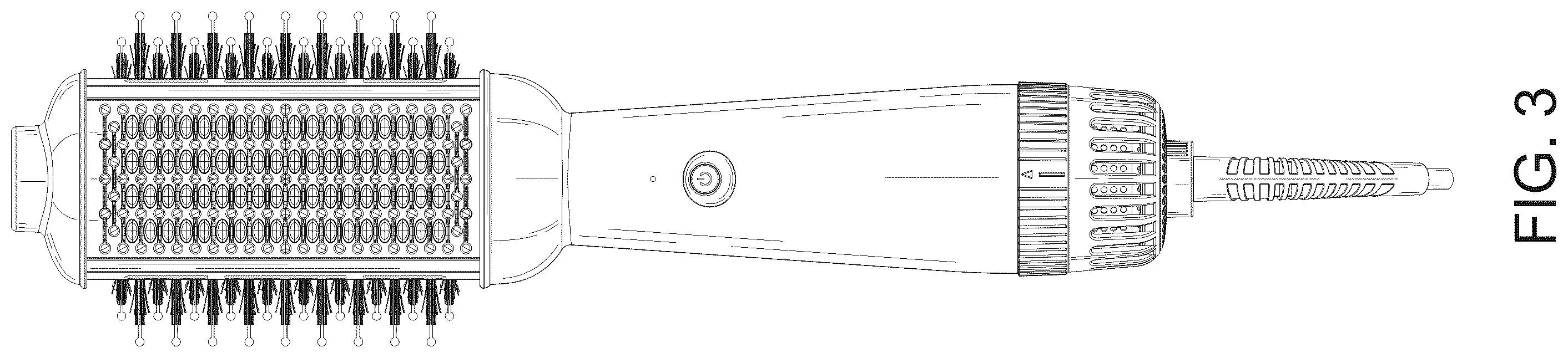 Patent USD1008550 Figure 3 – Hot air brush