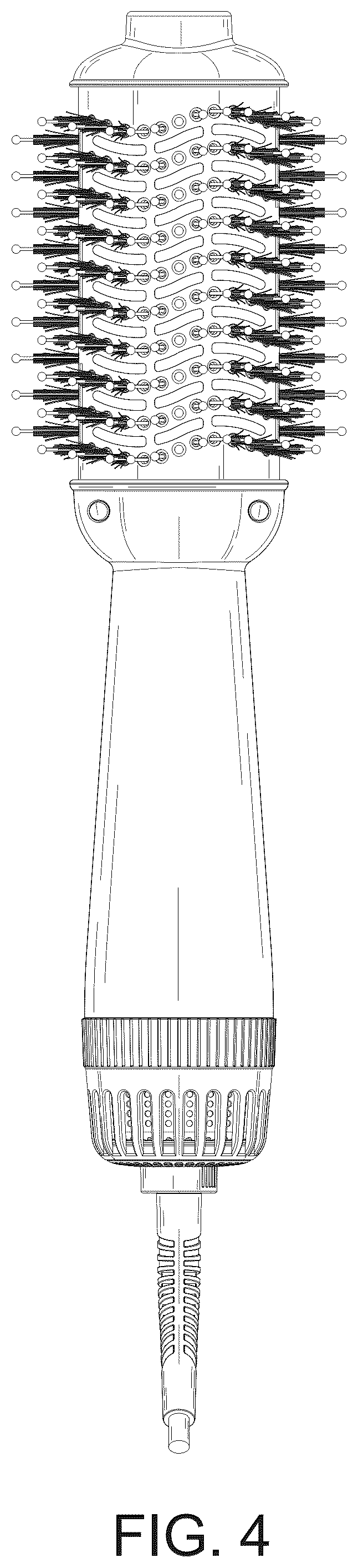 Patent USD1008550 Figure 4 – Hot air brush