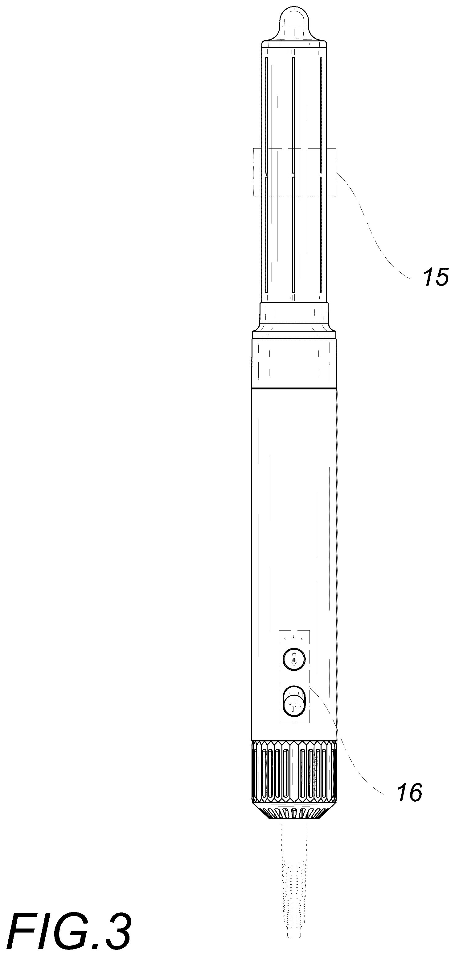 Patent USD1008552 Figure 3 – Hair dryer