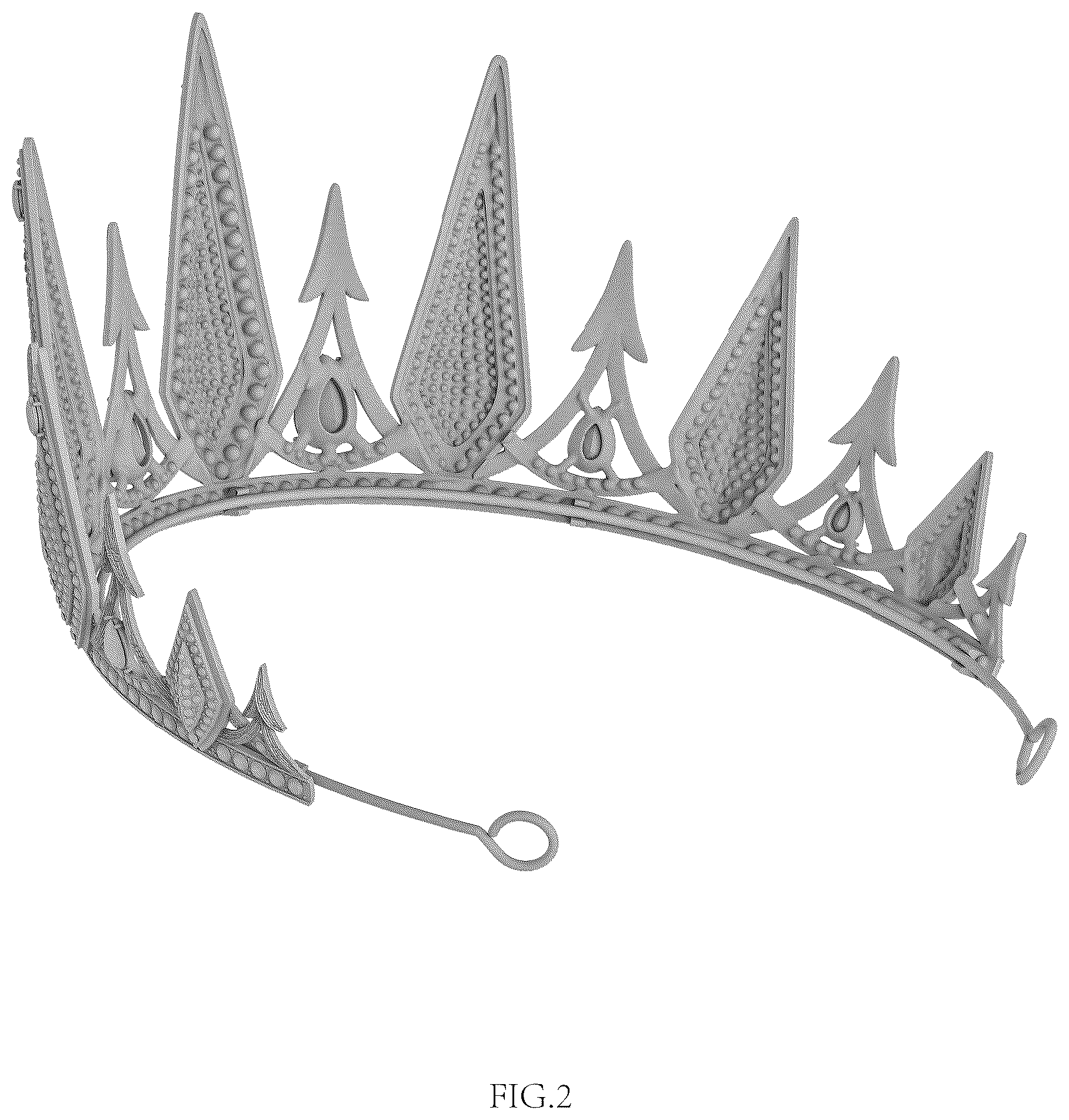 Patent USD1008553 Figure 2 – Crown