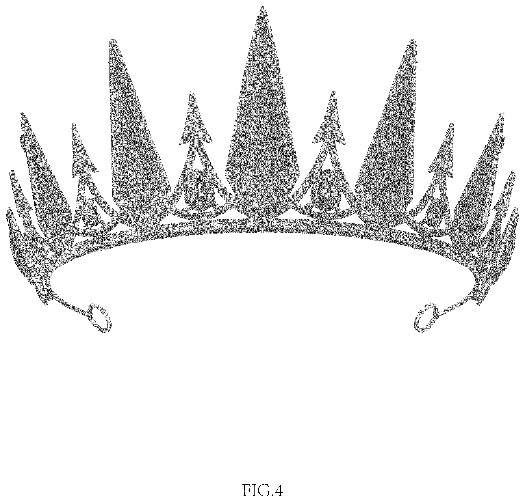Patent USD1008553 Figure 4 – Crown