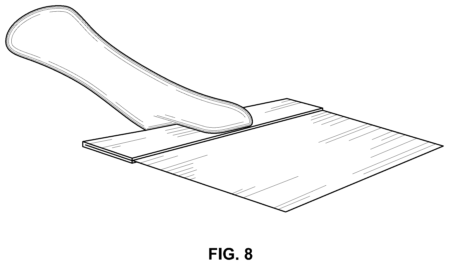Patent USD1008591 Figure 6 – Paint scraper set