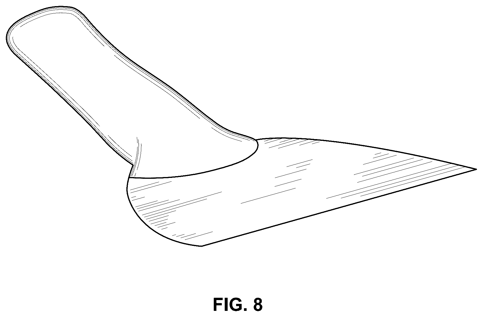 Patent USD1008592 Figure 6 – Paint scraper set