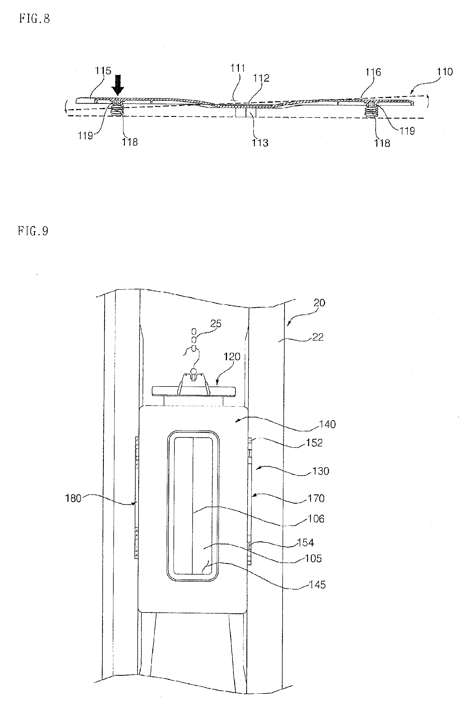 Patent USRE049678 Figure 7 – Clothes treatment apparatus