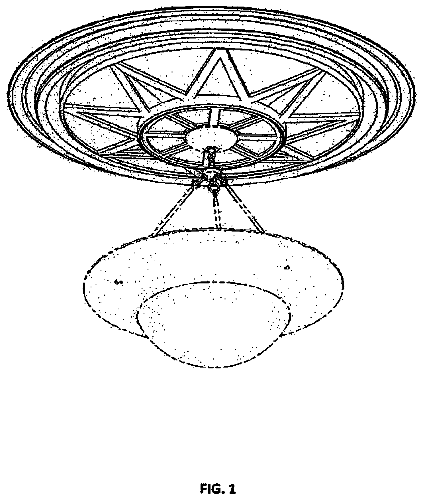 Patent USRE049679 — Medallion fan — Figure 1
