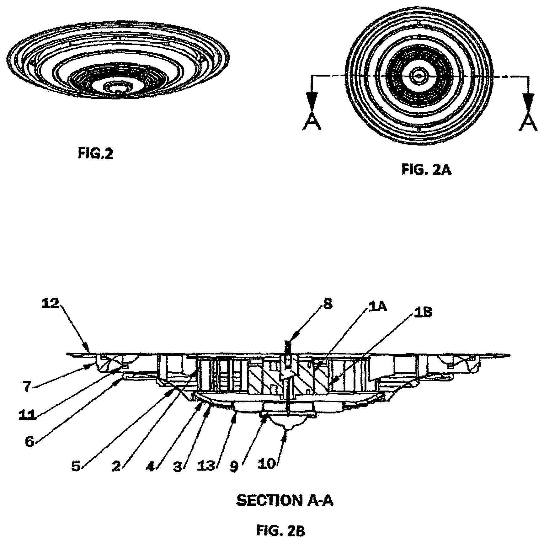 Patent USRE049679 Figure 2 – Medallion fan