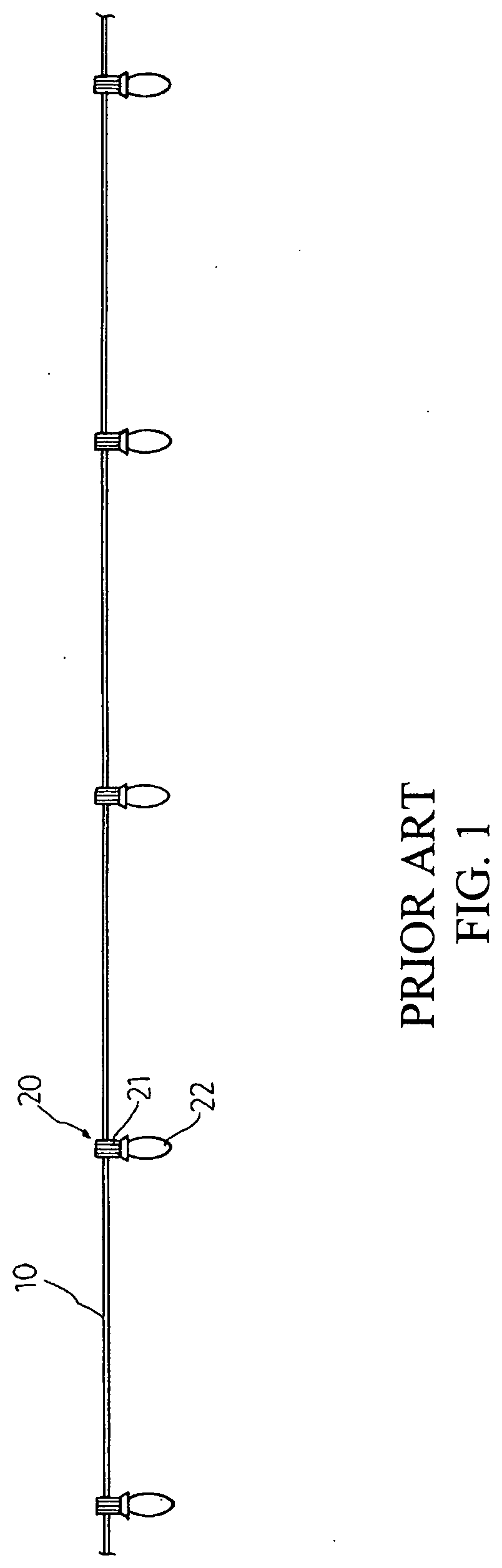 Patent USRE049688 Figure 1 – Clip cover for C-type light string