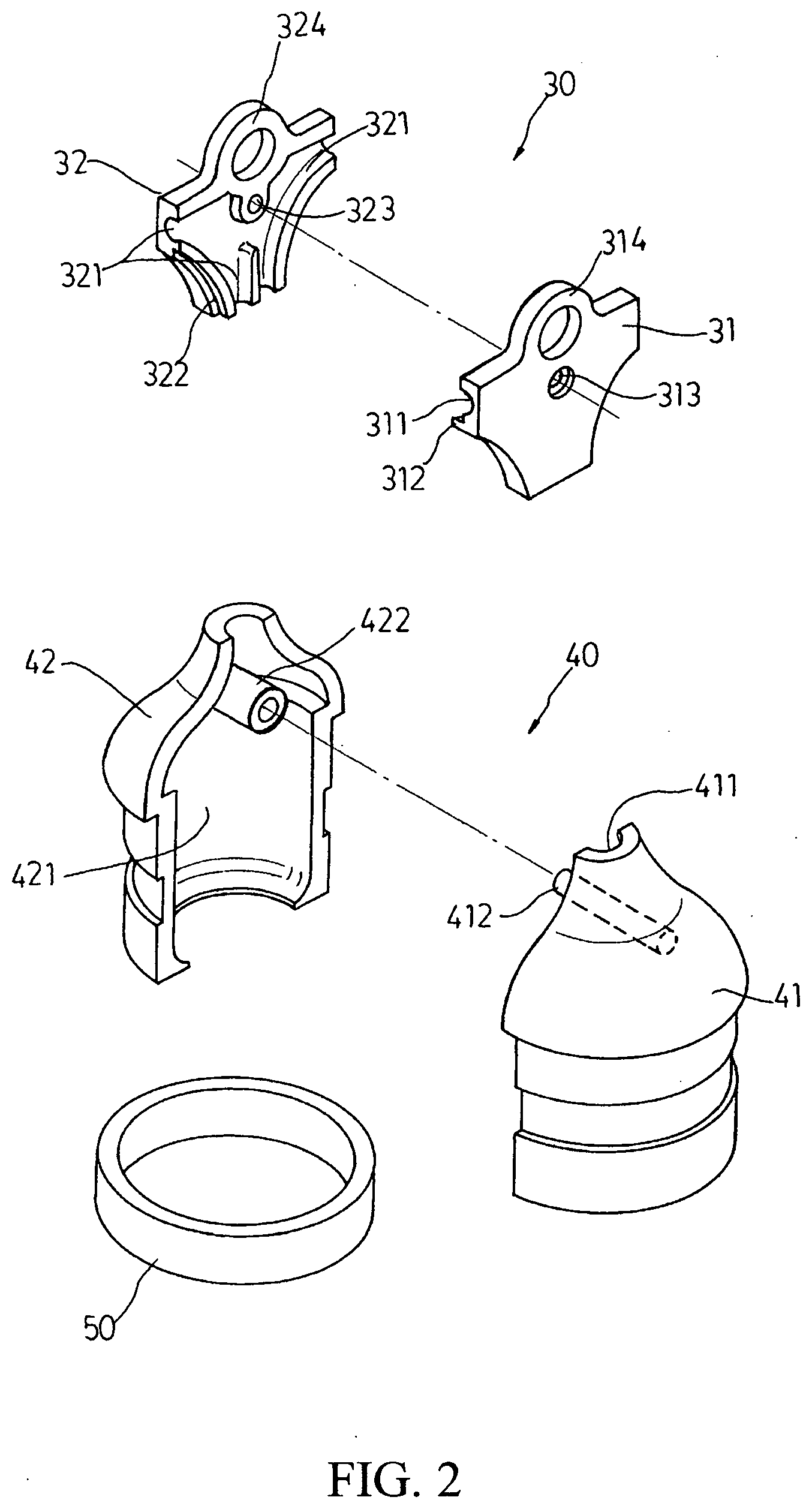 Patent USRE049688 Figure 2 – Clip cover for C-type light string