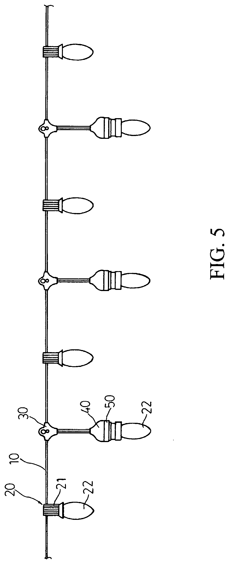 Patent USRE049688 Figure 4 – Clip cover for C-type light string