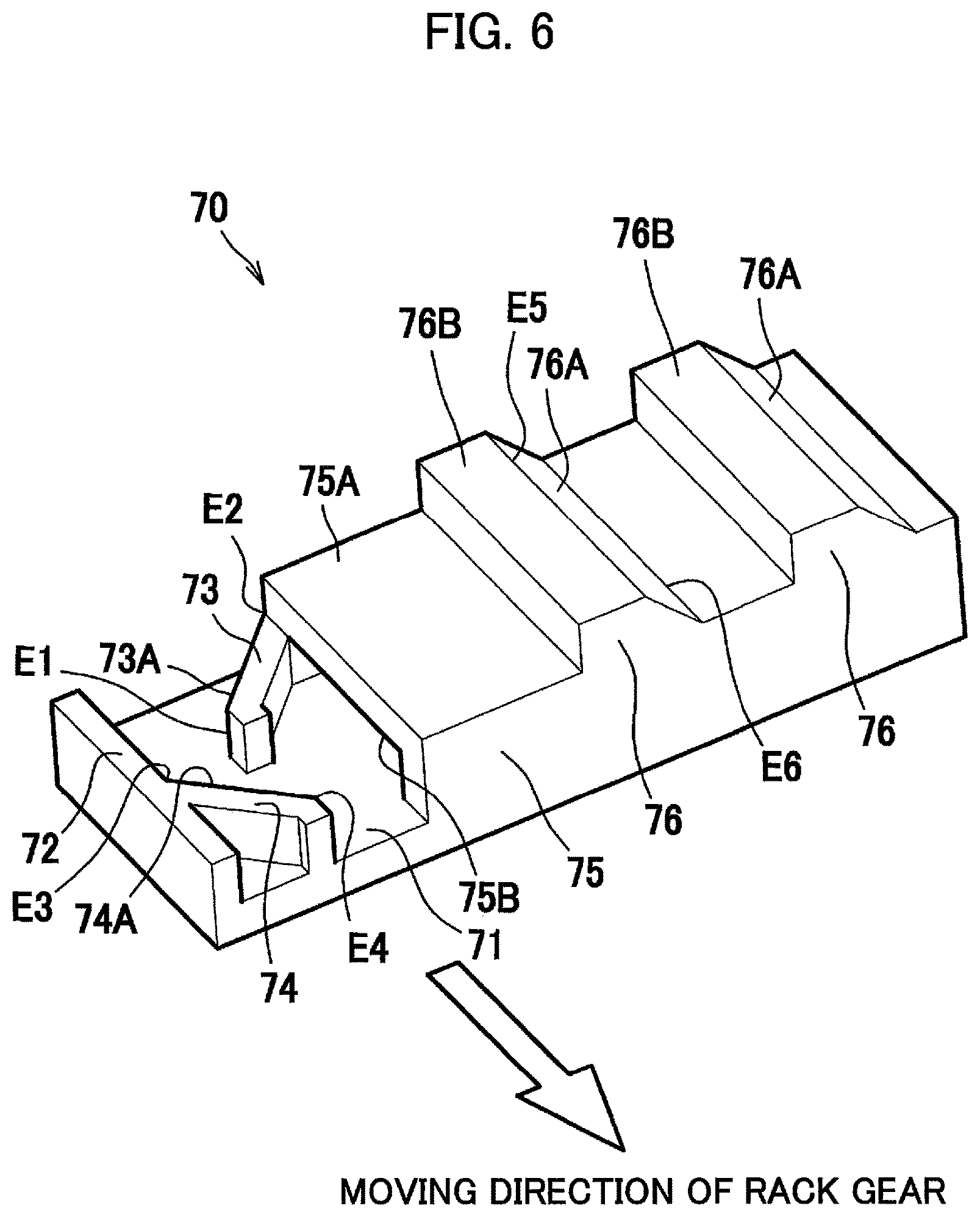 Patent USRE049689 Figure 6 – Developing cartridge capable of releasing meshing between gear and rack gear