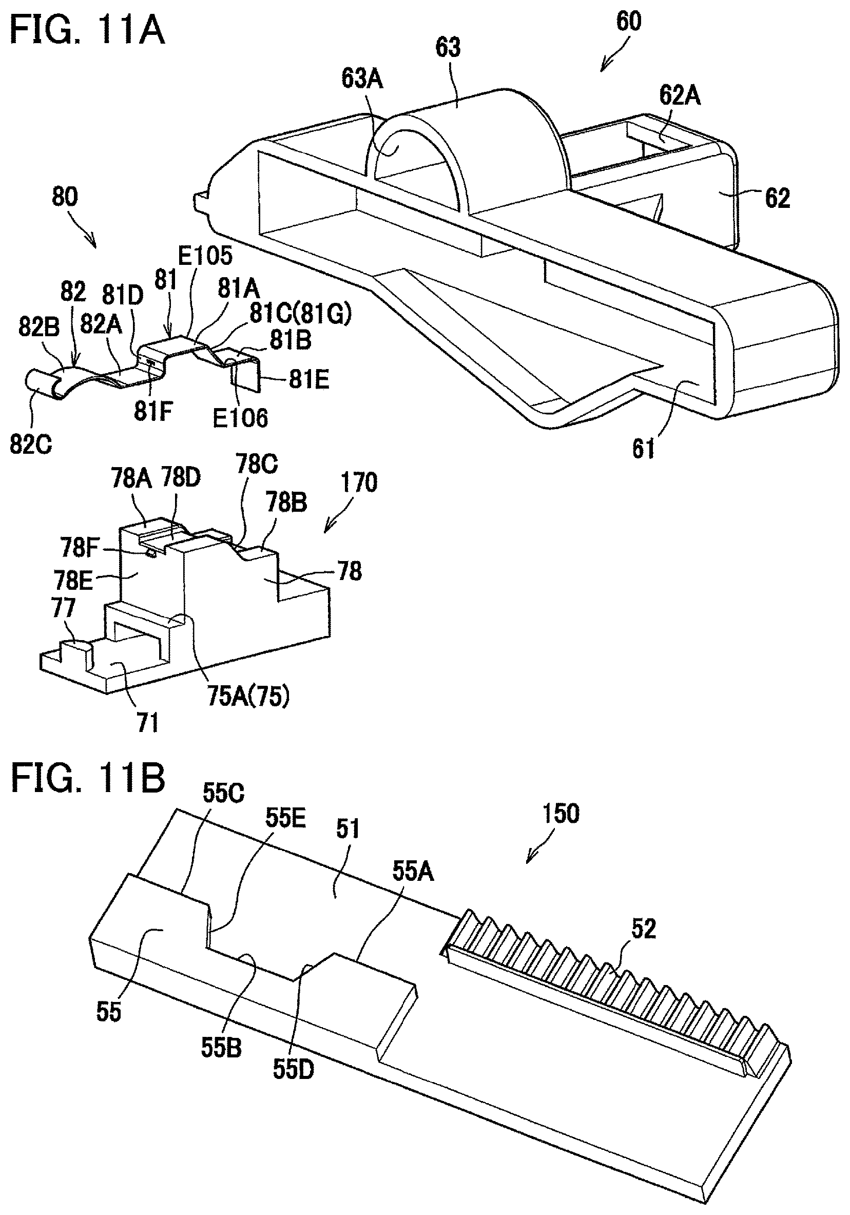 Patent USRE049689 Figure 11 – Developing cartridge capable of releasing meshing between gear and rack gear