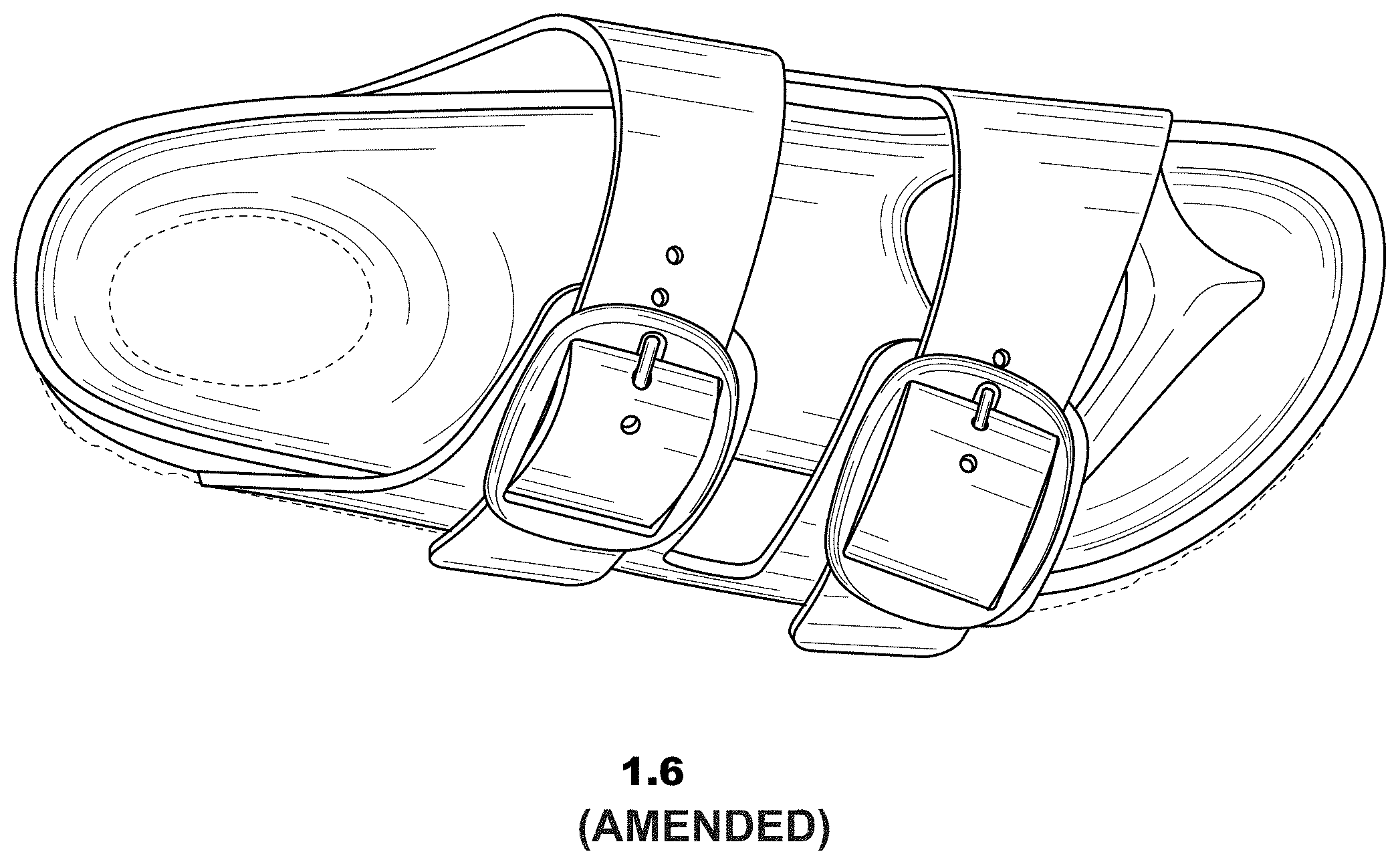 Patent USRE049694 Figure 6 – Sandal