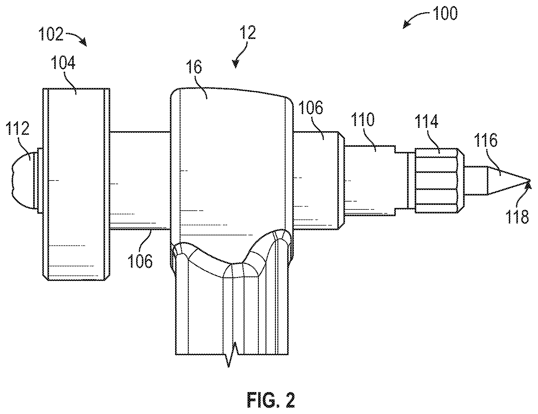 Patent US12090000 Figure 2 – Head stabilization device with non-uniform pins