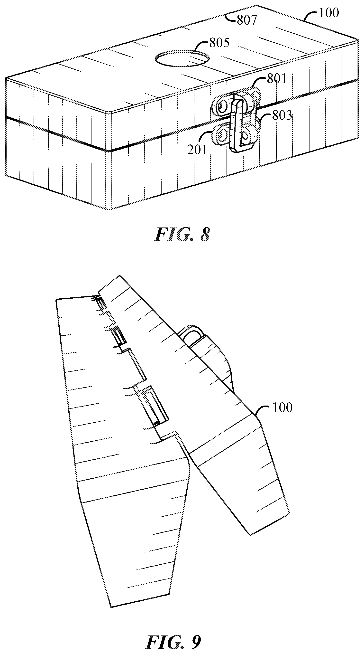 Patent US12090016 Figure 5 – Disappearing tooth and object container