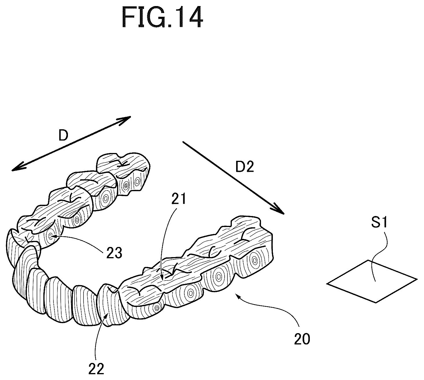 Patent US12090022 Figure 10 – Mouthpiece and mouthpiece manufacturing method