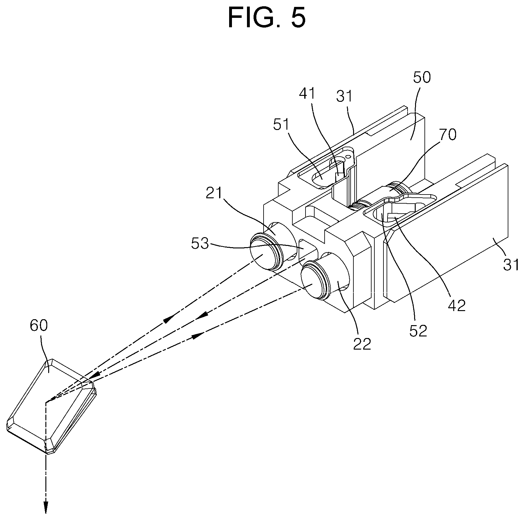 Patent US12090026 Figure 5 – Three-dimensional intraoral scanner