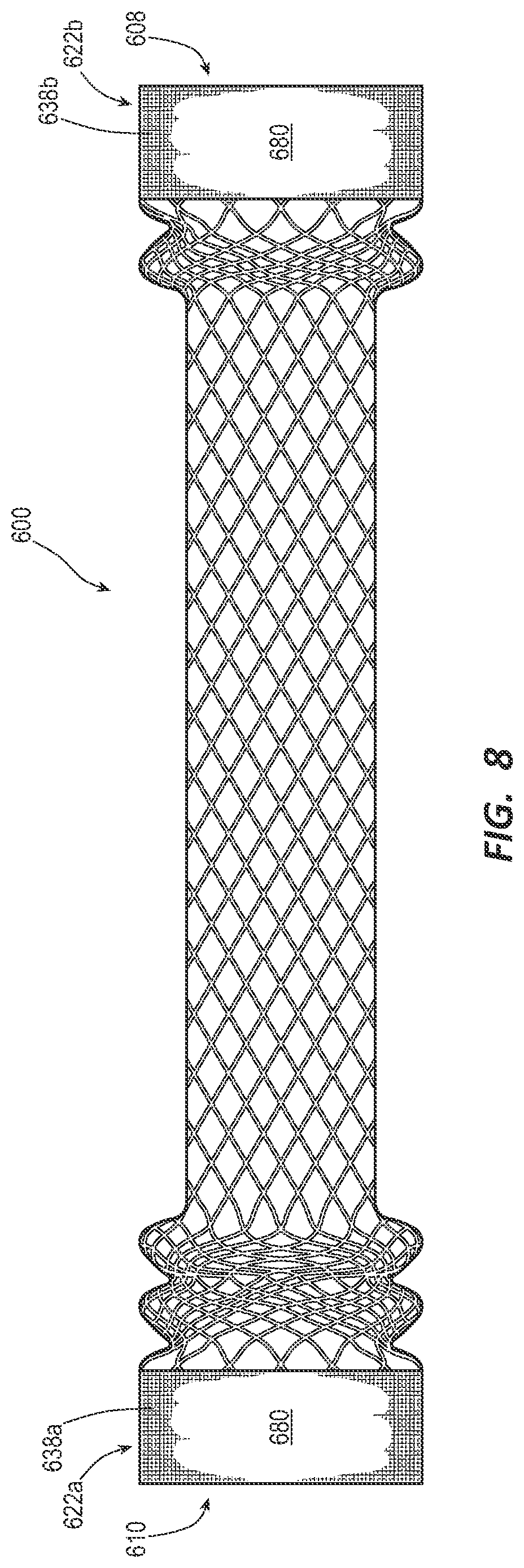 Patent US12090038 Figure 8 – Esophageal stents and related methods