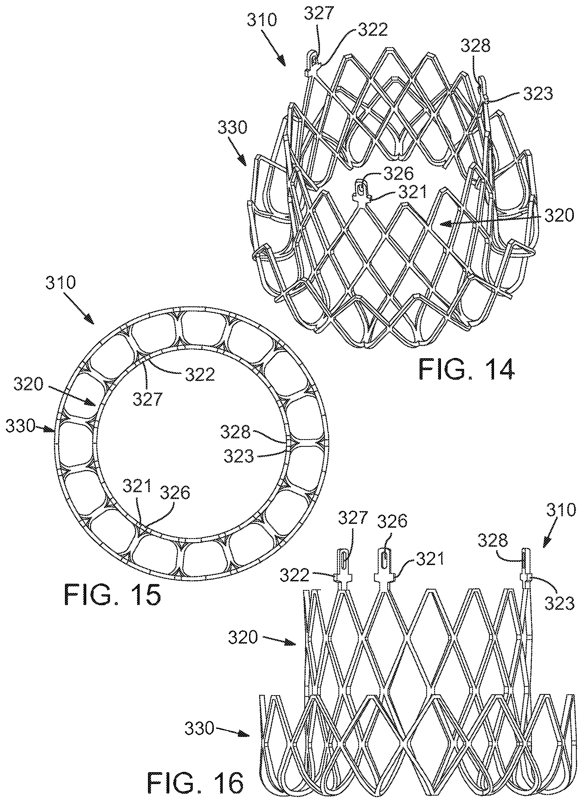 Patent US12090049 Figure 10 – Retaining mechanisms for prosthetic valves