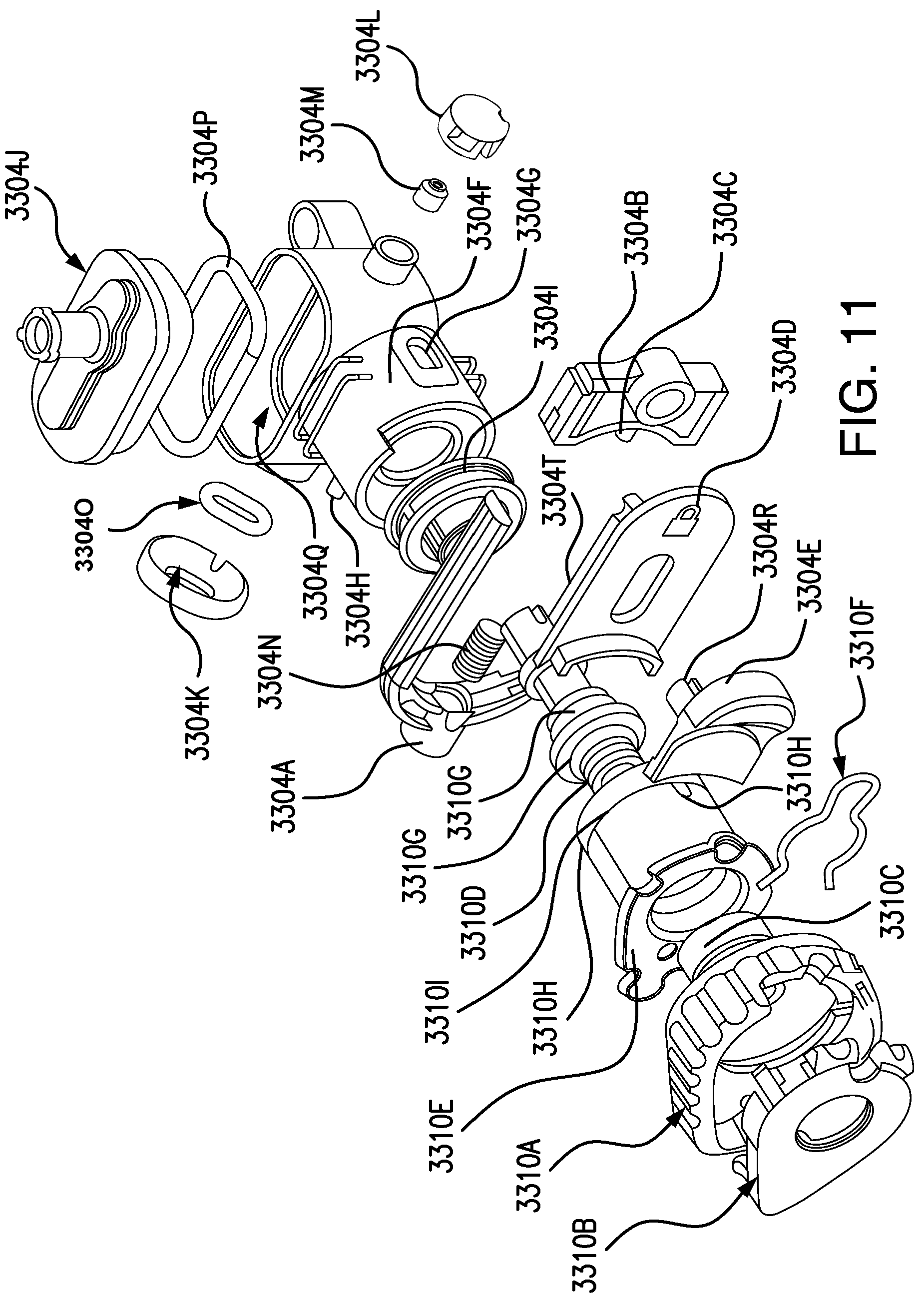 Patent US12090053 Figure 11 – Medical device delivery system with locking system
