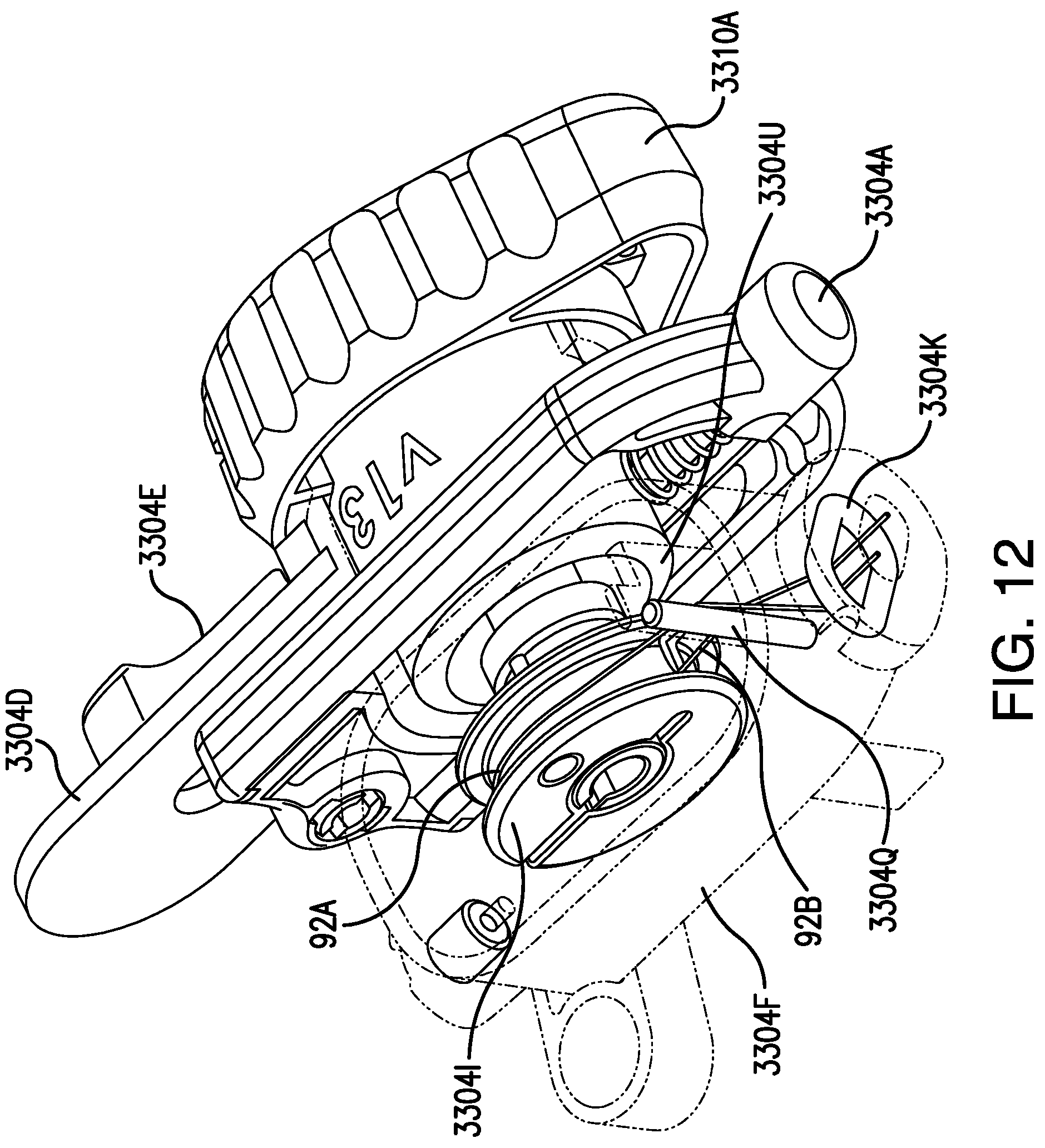 Patent US12090053 Figure 12 – Medical device delivery system with locking system