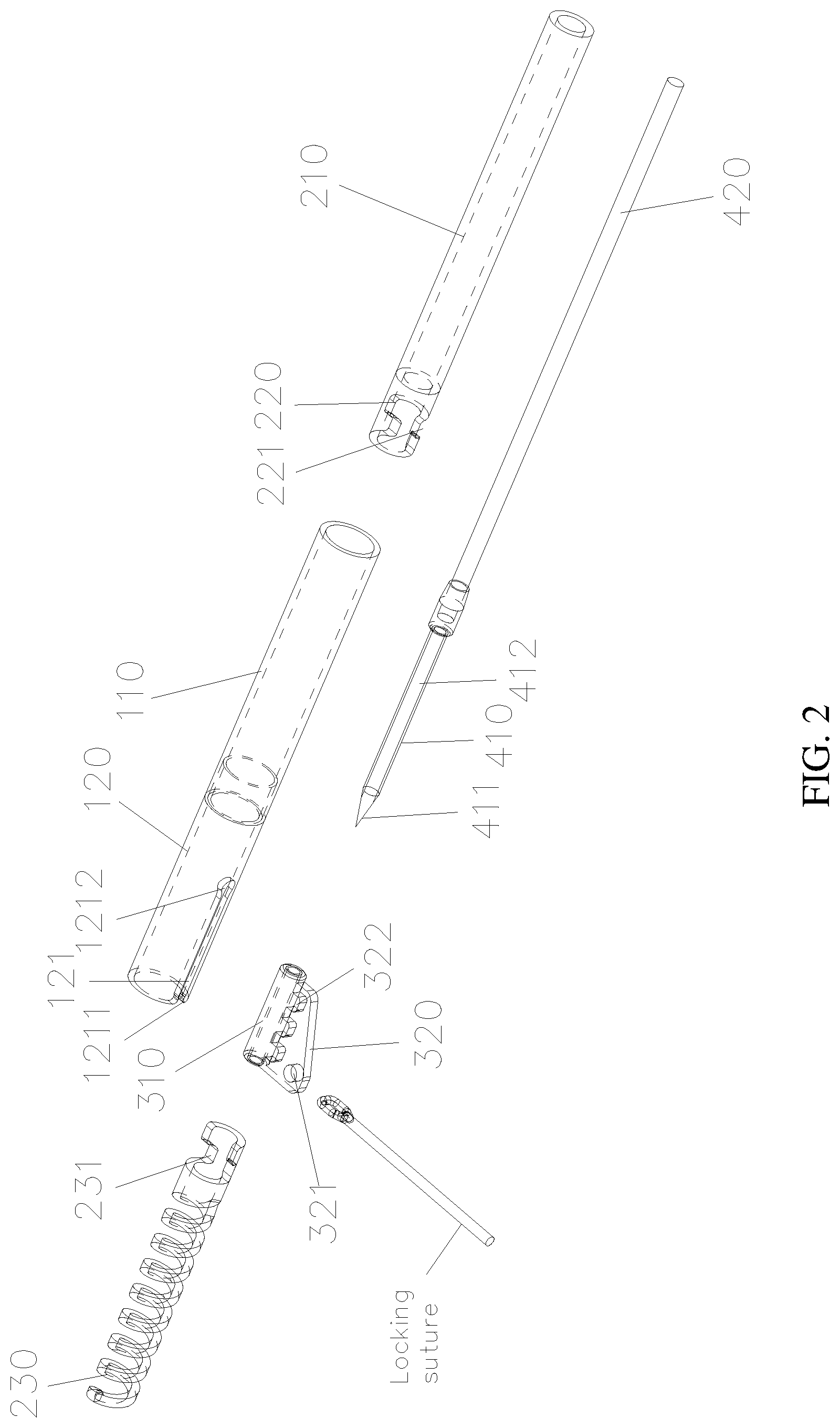 Patent US12090054 Figure 2 – Anchor delivery device for repairing heart valve