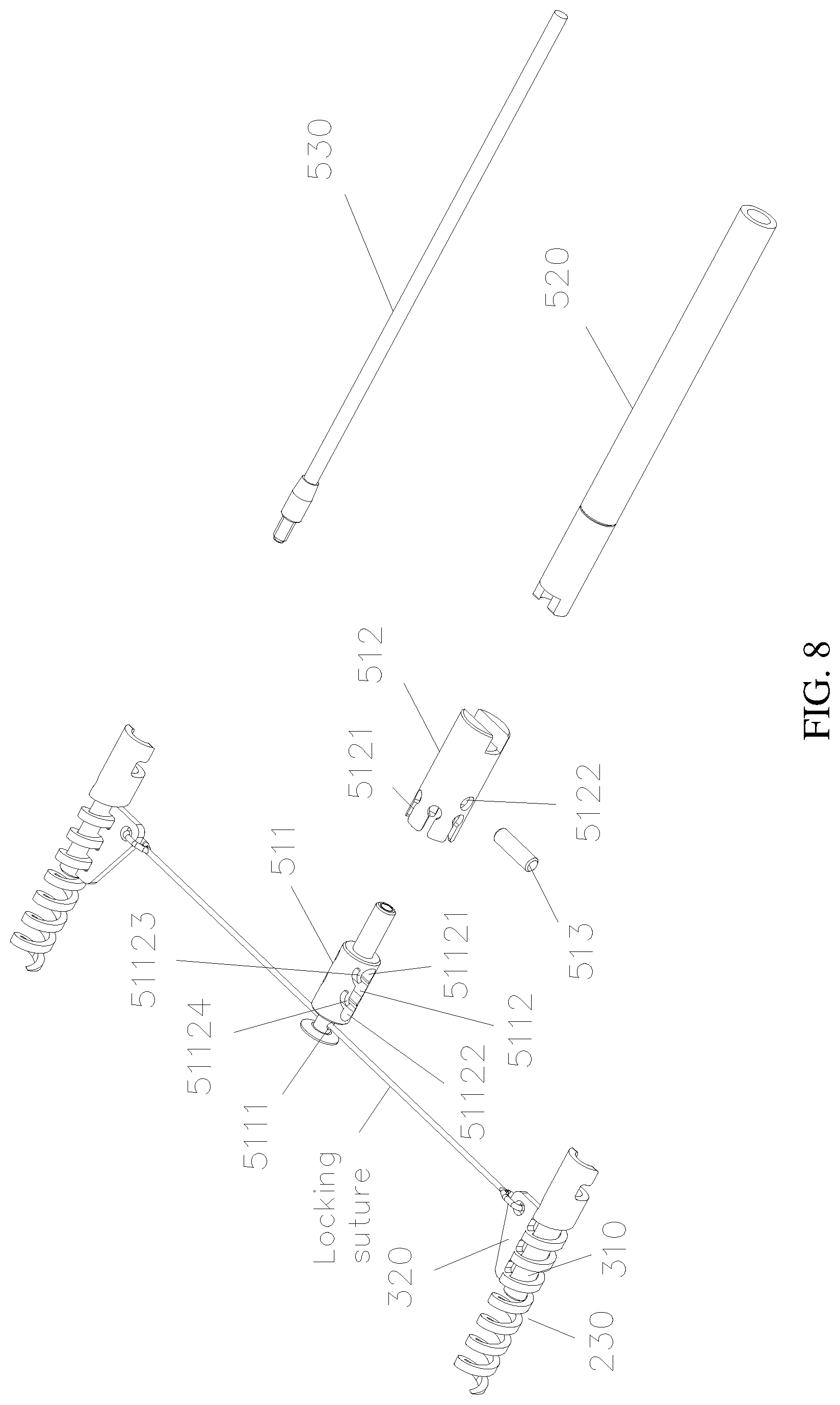 Patent US12090054 Figure 8 – Anchor delivery device for repairing heart valve