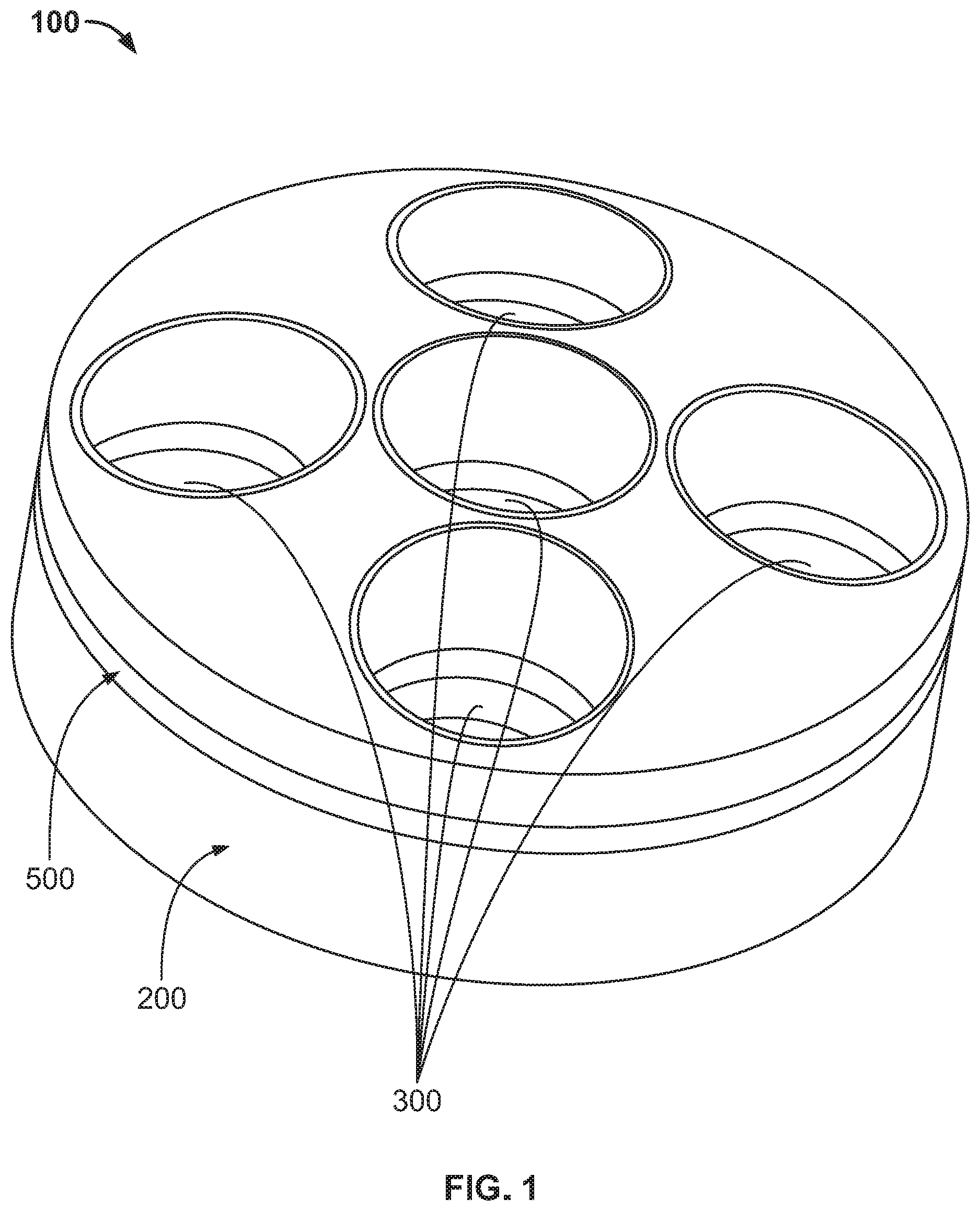 Patent US12090056 Figure 1 – Multi-stage additive manufacturing process with inserts