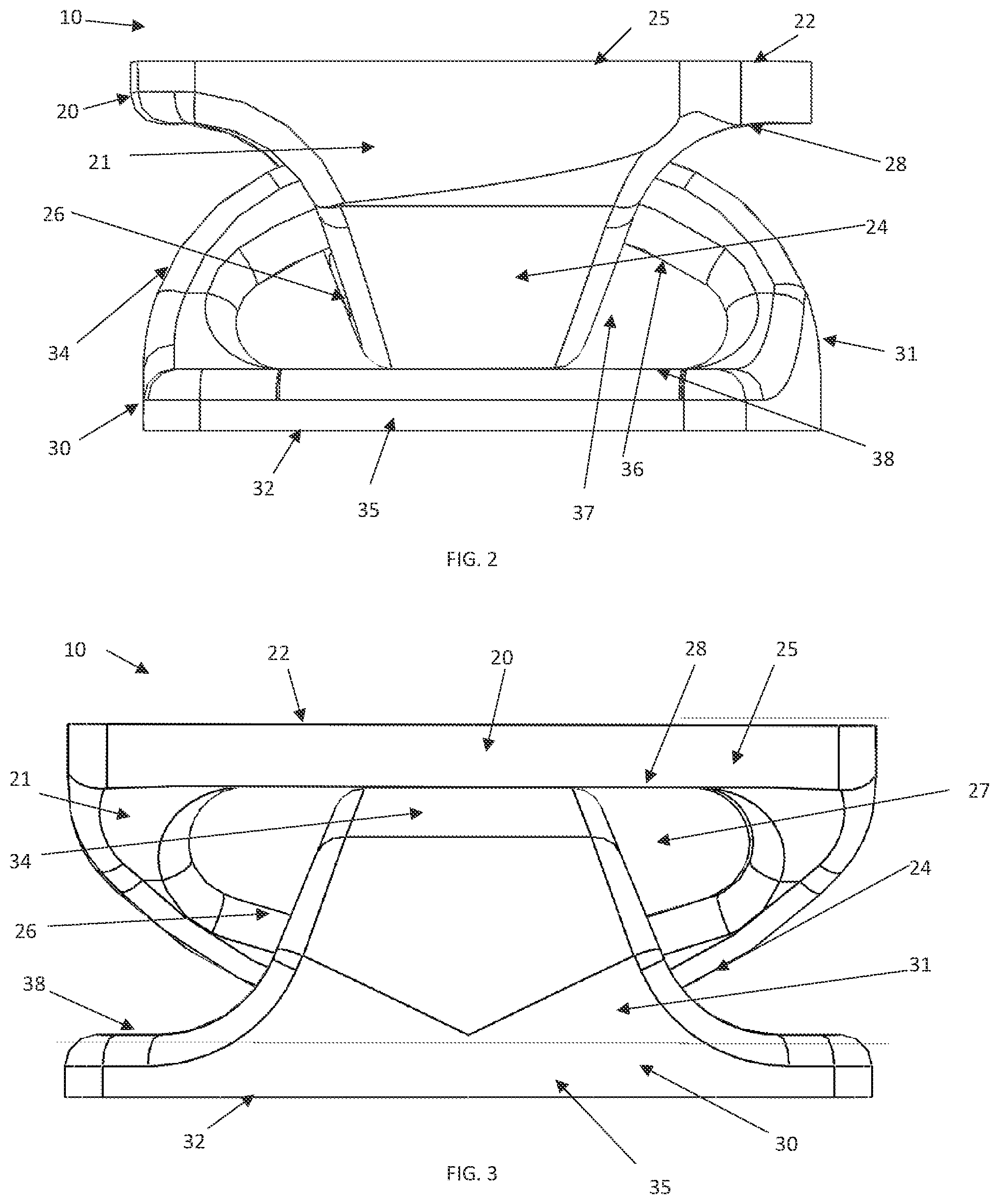 Patent US12090059 Figure 2 – Interlocking spinal disc prosthetic
