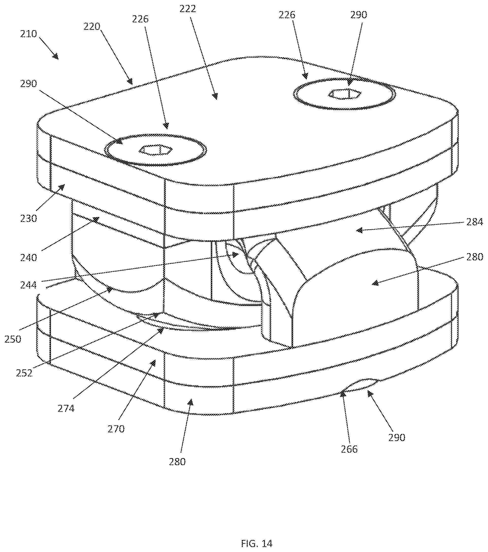 Patent US12090059 Figure 11 – Interlocking spinal disc prosthetic