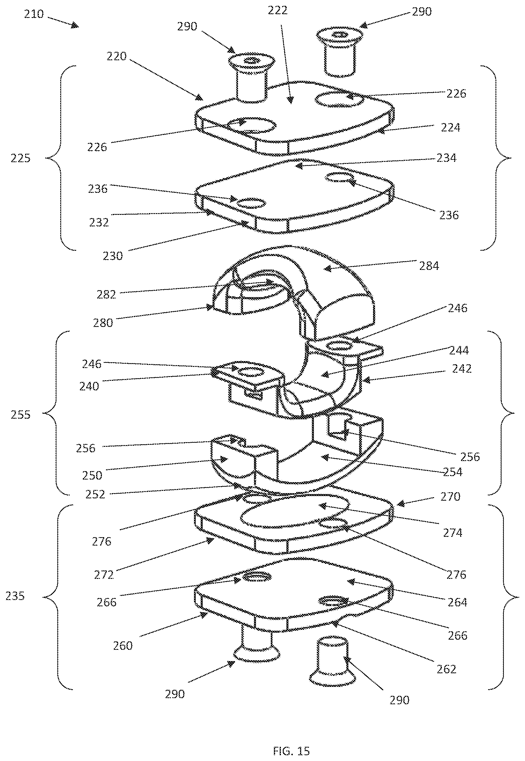 Patent US12090059 Figure 12 – Interlocking spinal disc prosthetic