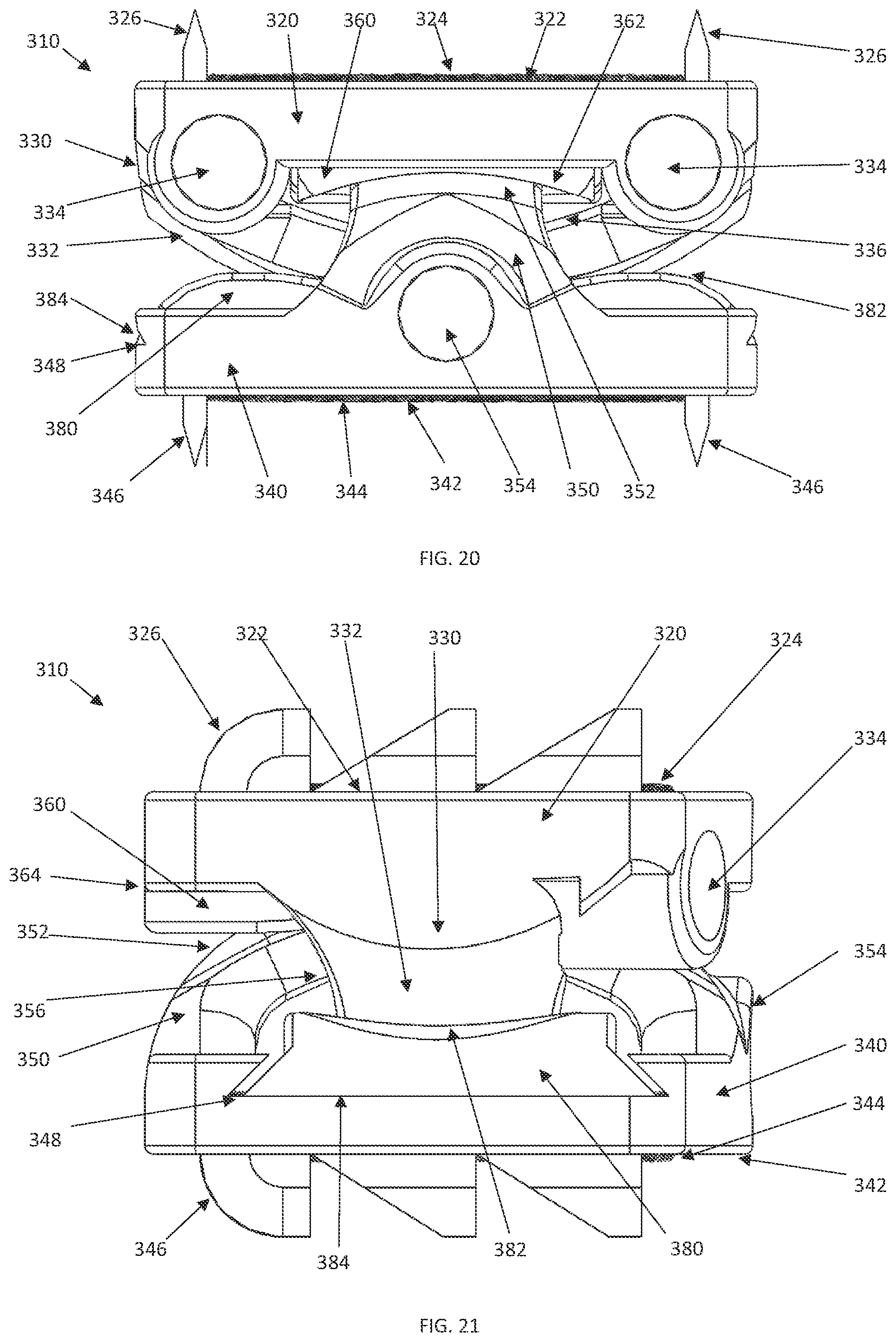 Patent US12090059 Figure 17 – Interlocking spinal disc prosthetic